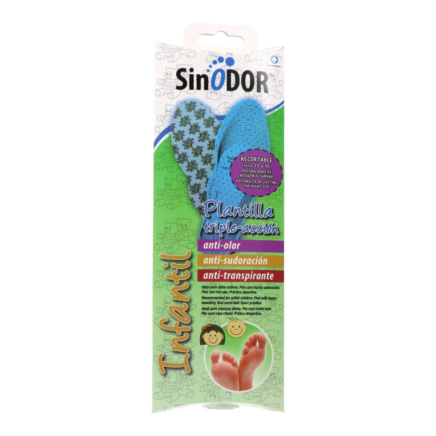 Herbitas Sinodor Plantilla Triple Accion Infantil