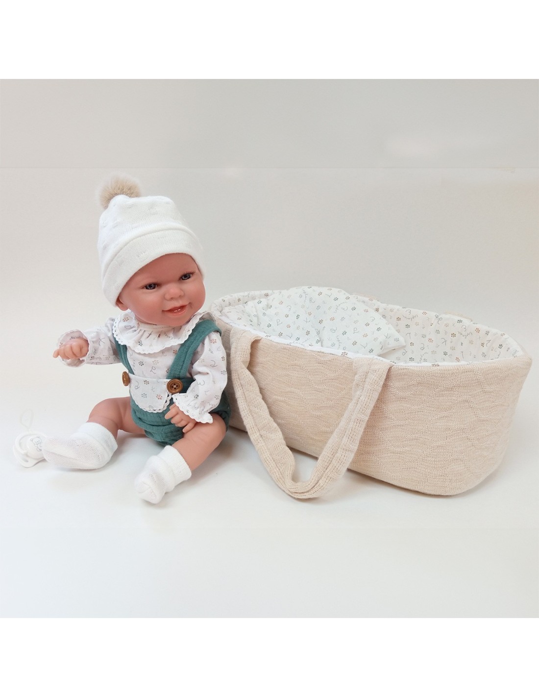 Muñeca Arias Pelona Lazo Verde Y Vestido Verde 50629