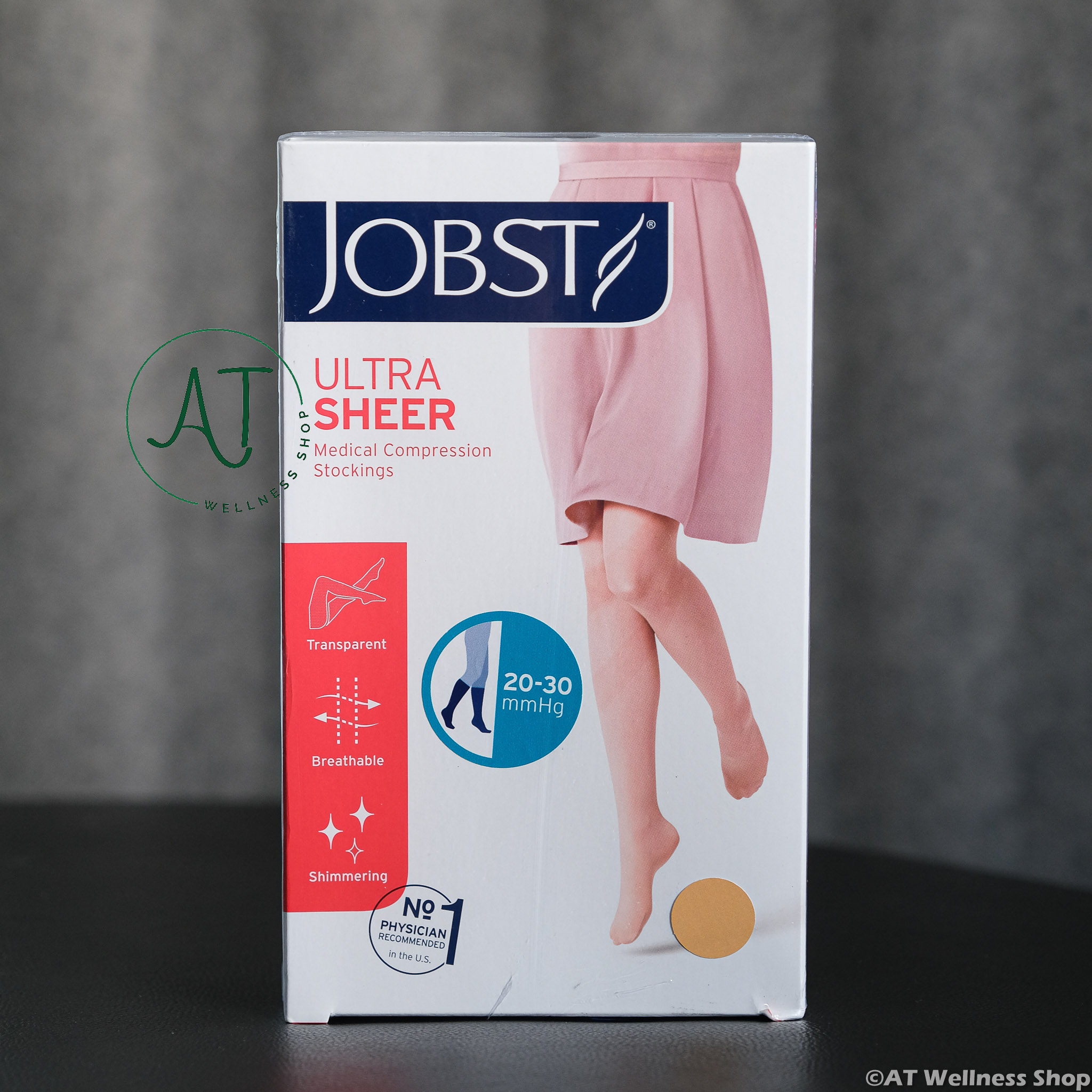 Jobst Ultrasheer Ccl1 Media Corta Puntera Abierta  (Par) A Medida