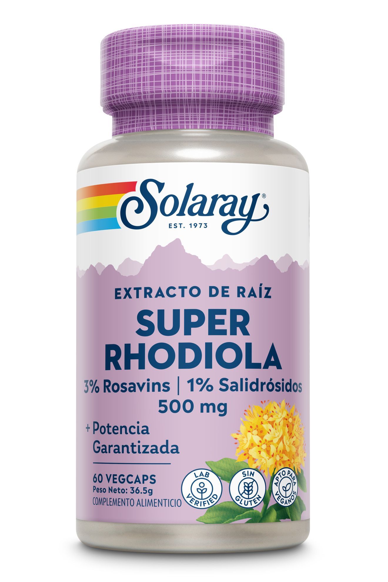 Solaray Super Rhodiola 60 Vegacaps