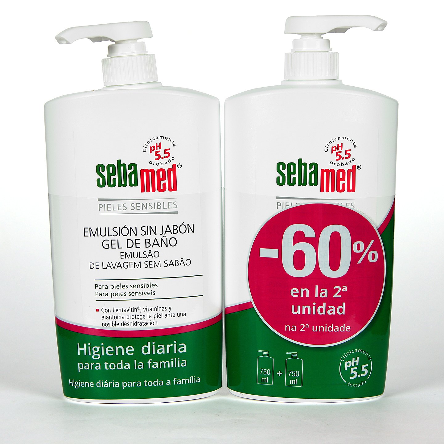Sebamed Duplo Emulsion Sin Jabon Gel De Baño 750 ml