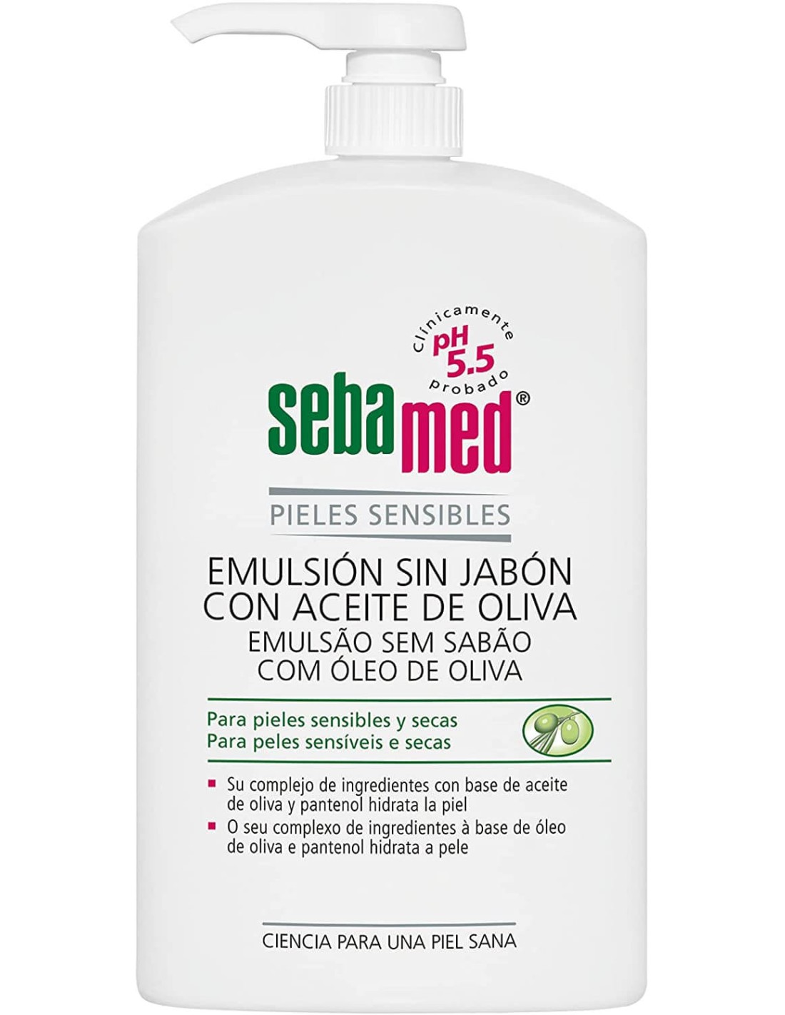 Sebamed Emulsion Sin Jabon Con Aceite De Oliva 1 Envase 200 ml