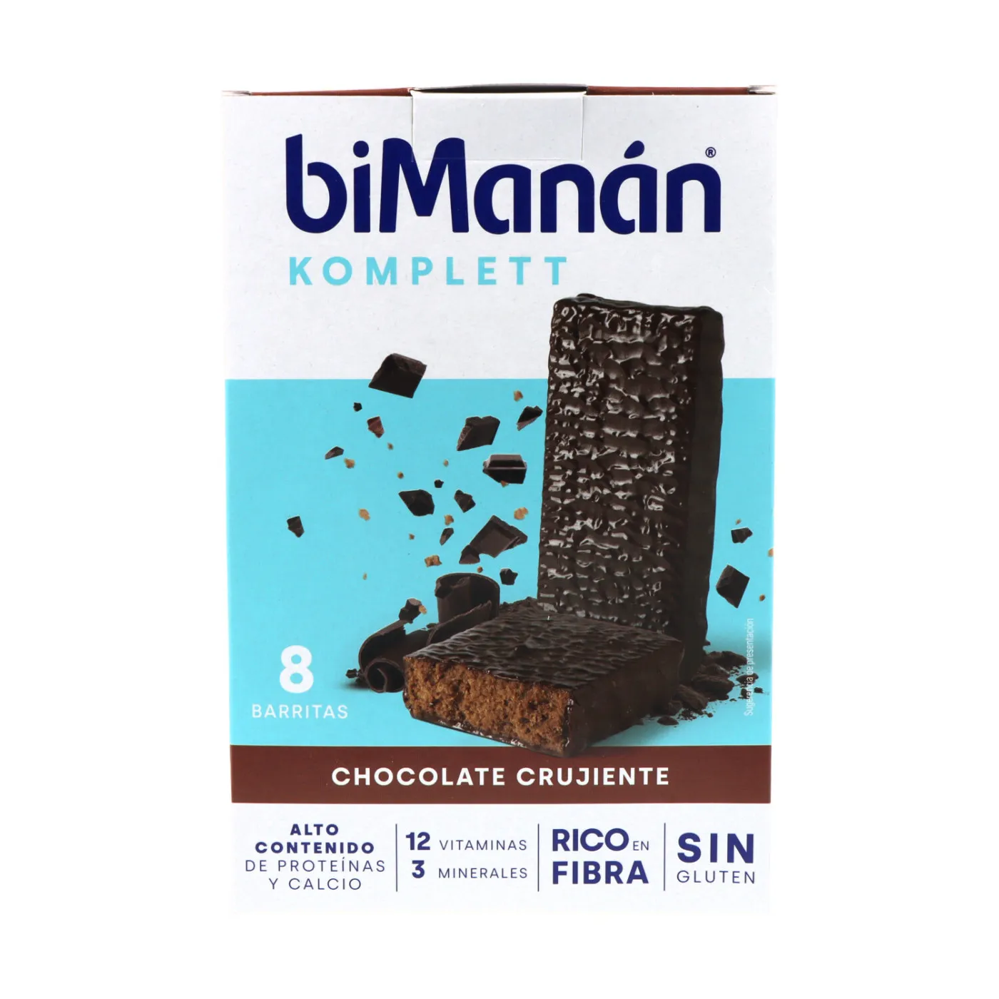 Bimanan Bekomplett Snack 8 Barritas 35 g Sabor Chocolate Crujiente