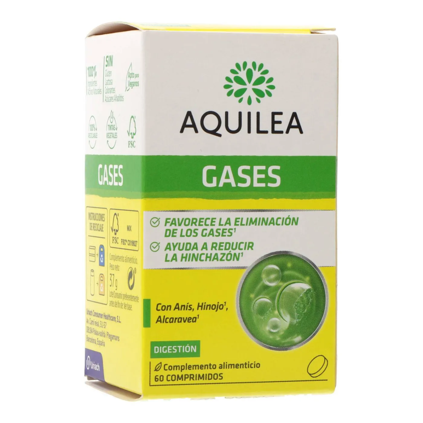 Aquilea Gases 60 Comprimidos