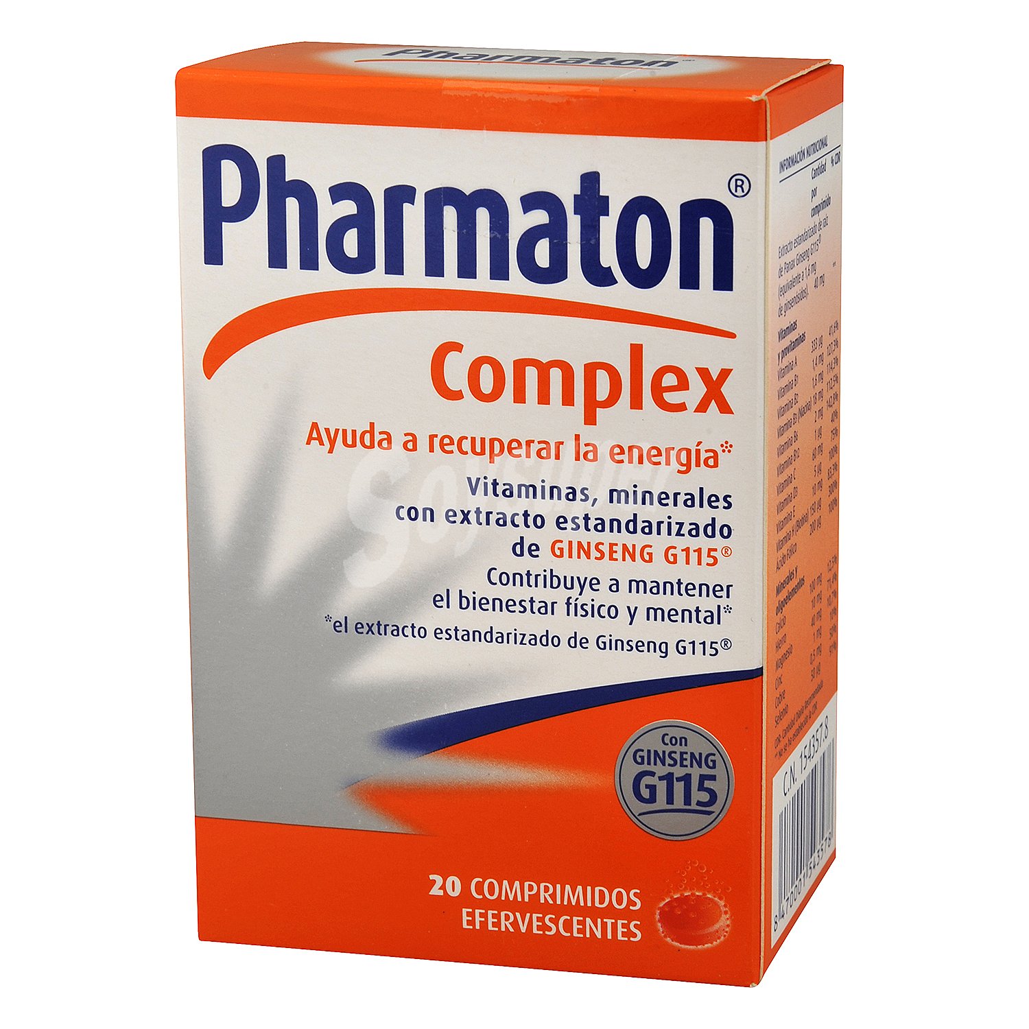 Pharmaton Complex 20 Comprimidos Efervescentes