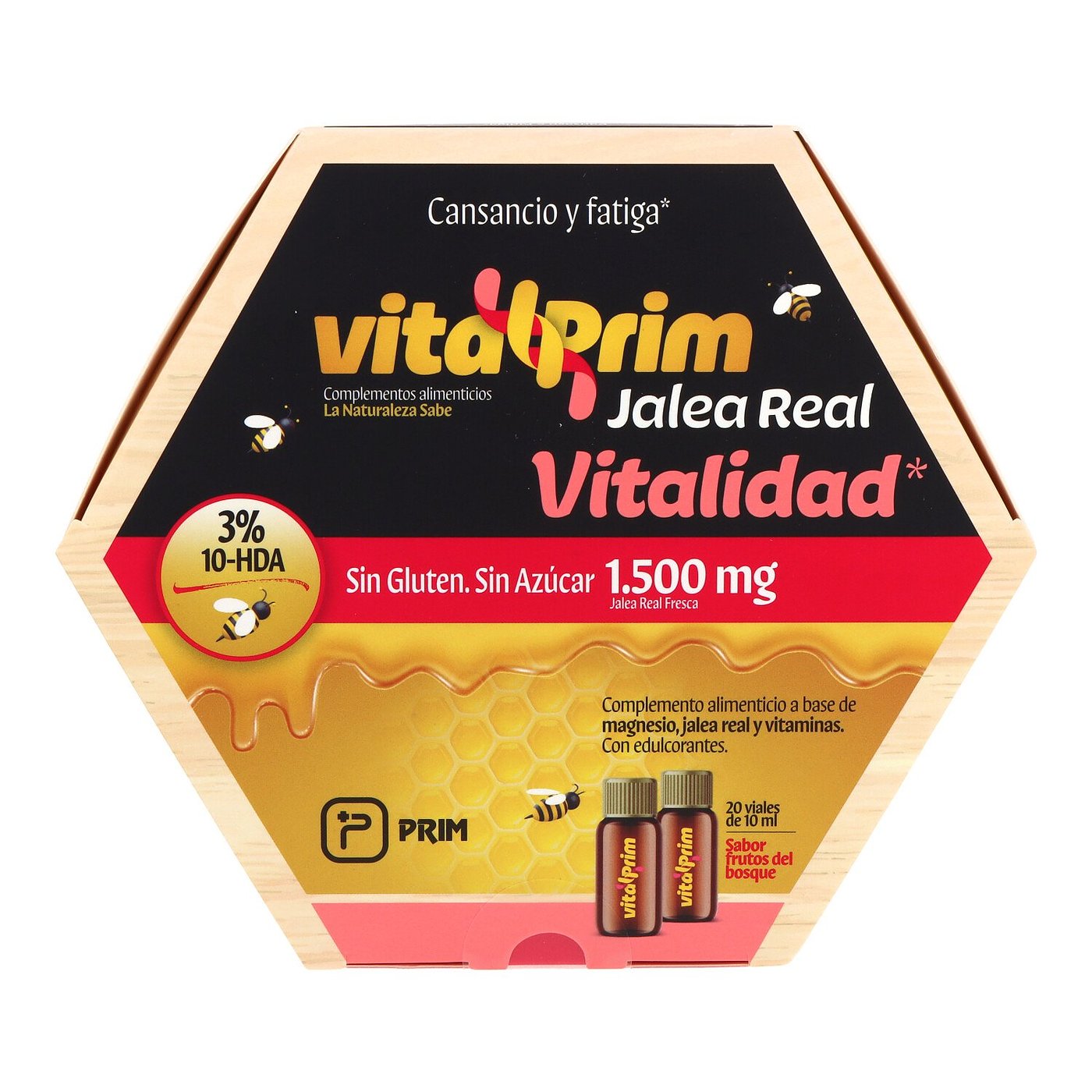 Vitaflor Jalea Real Mega Vital Sin Azucares 20 Viales 10 ml