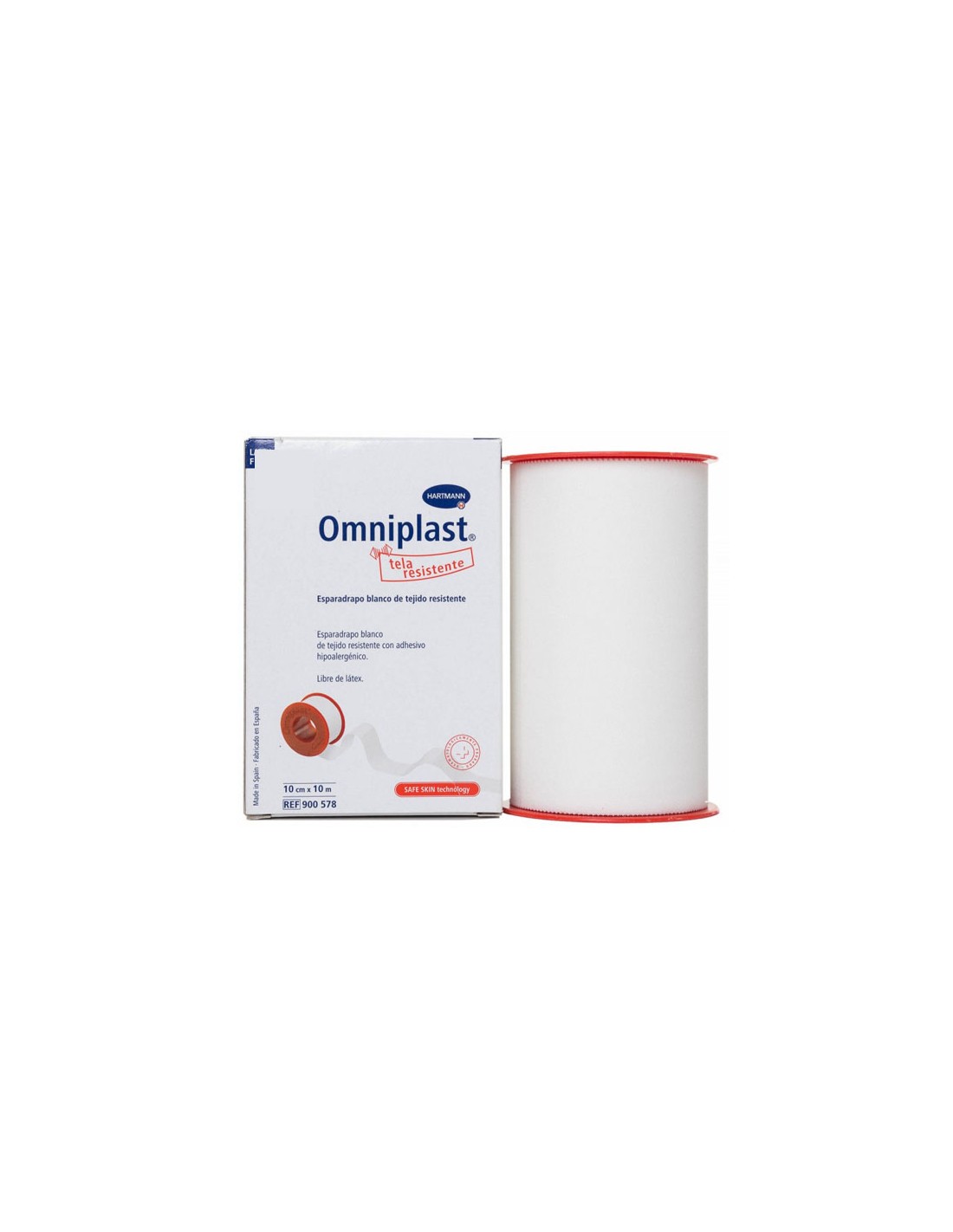 Esparadrapo Hipoalergico Omniplast Tejido Resistente 1 Unidad 10 M X 10 cm