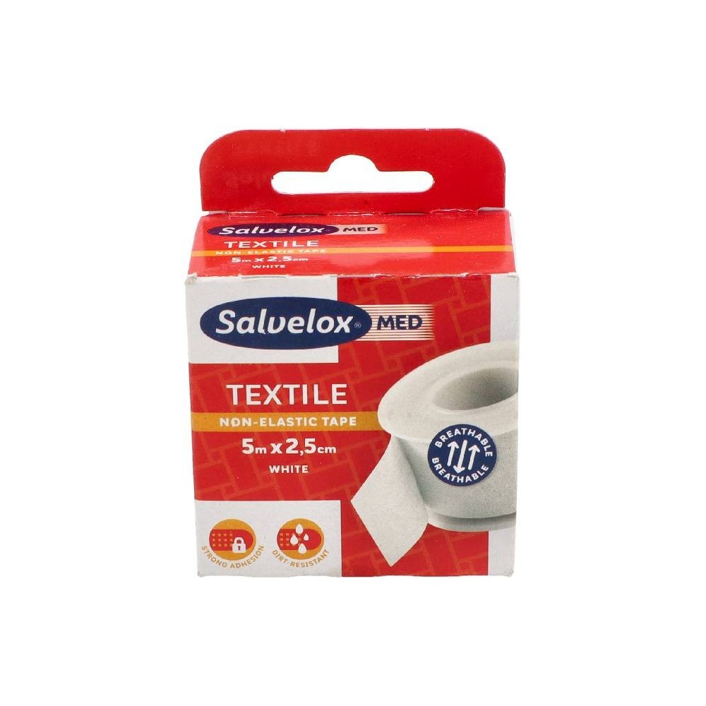 Esparadrapo Salvelox Textil Blanco 5 X 2.5