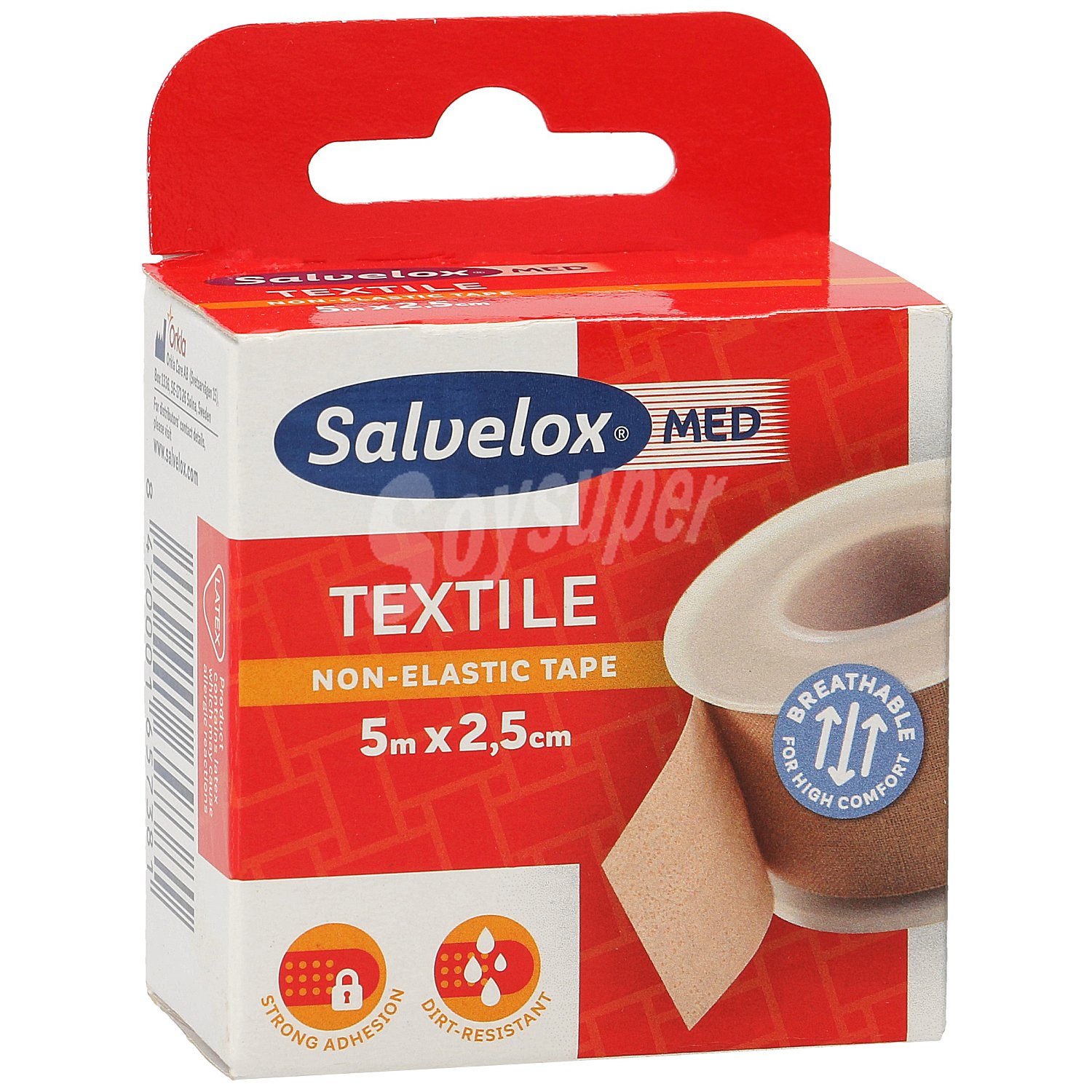 Esparadrapo Salvelox Textil Carne 5 X 2.5