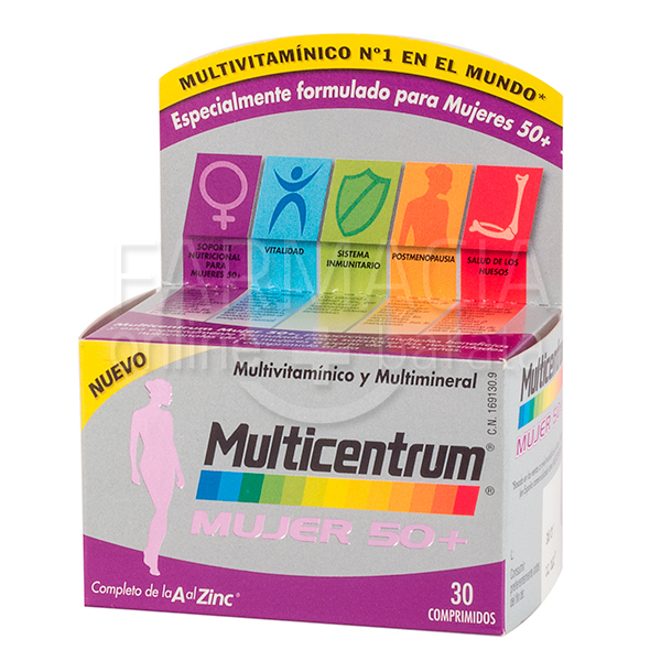 Multicentrum Mujer 50+ 30 Comprimidos