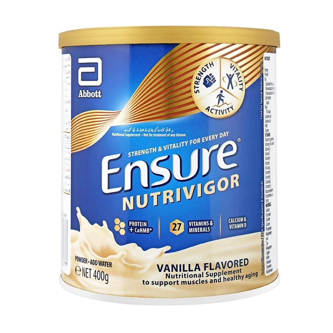 Ensure Nutrivigor 1 Lata 400 g Sabor Vainilla