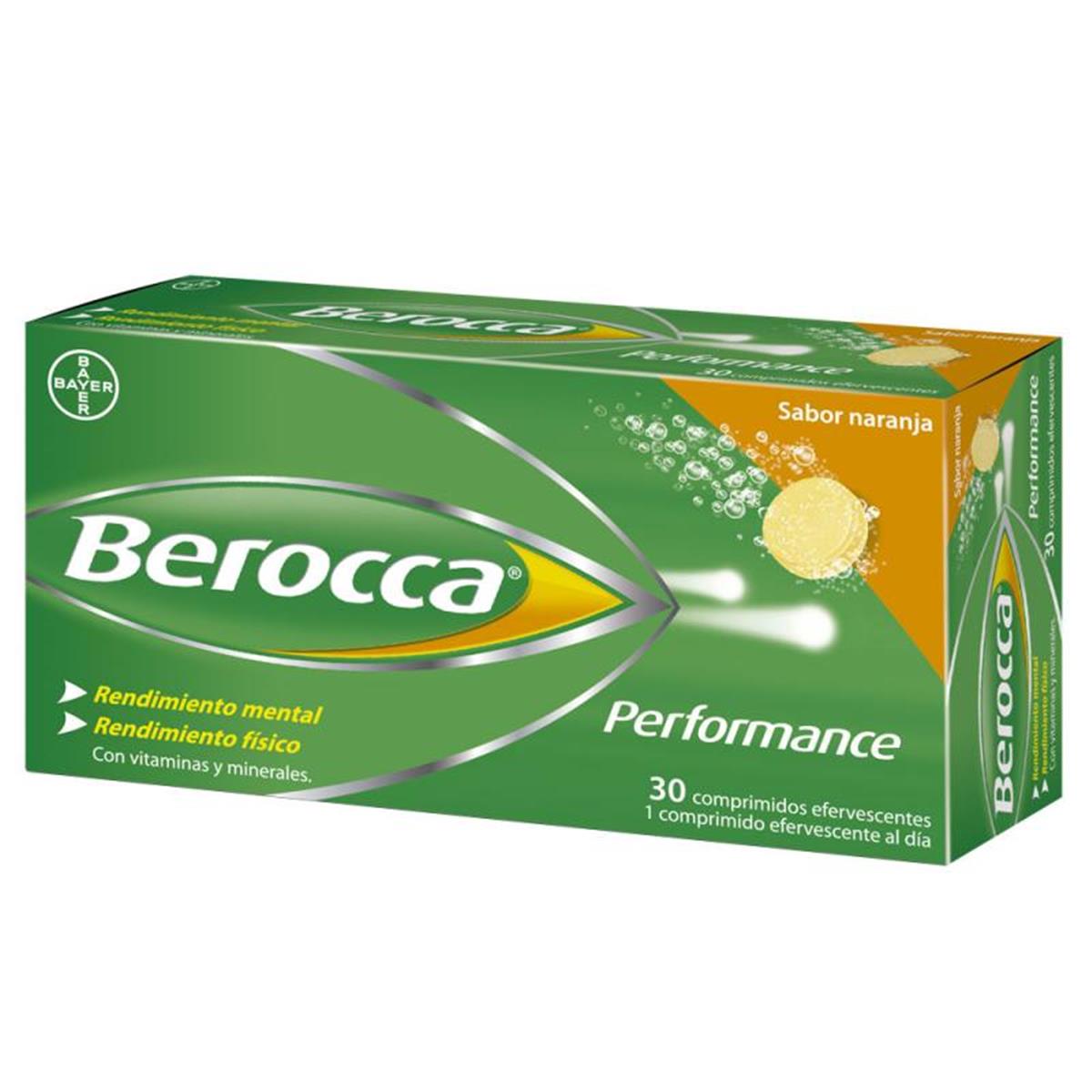 Berocca Performance 30 Comprimidos Efervescentes Sabor Naranja
