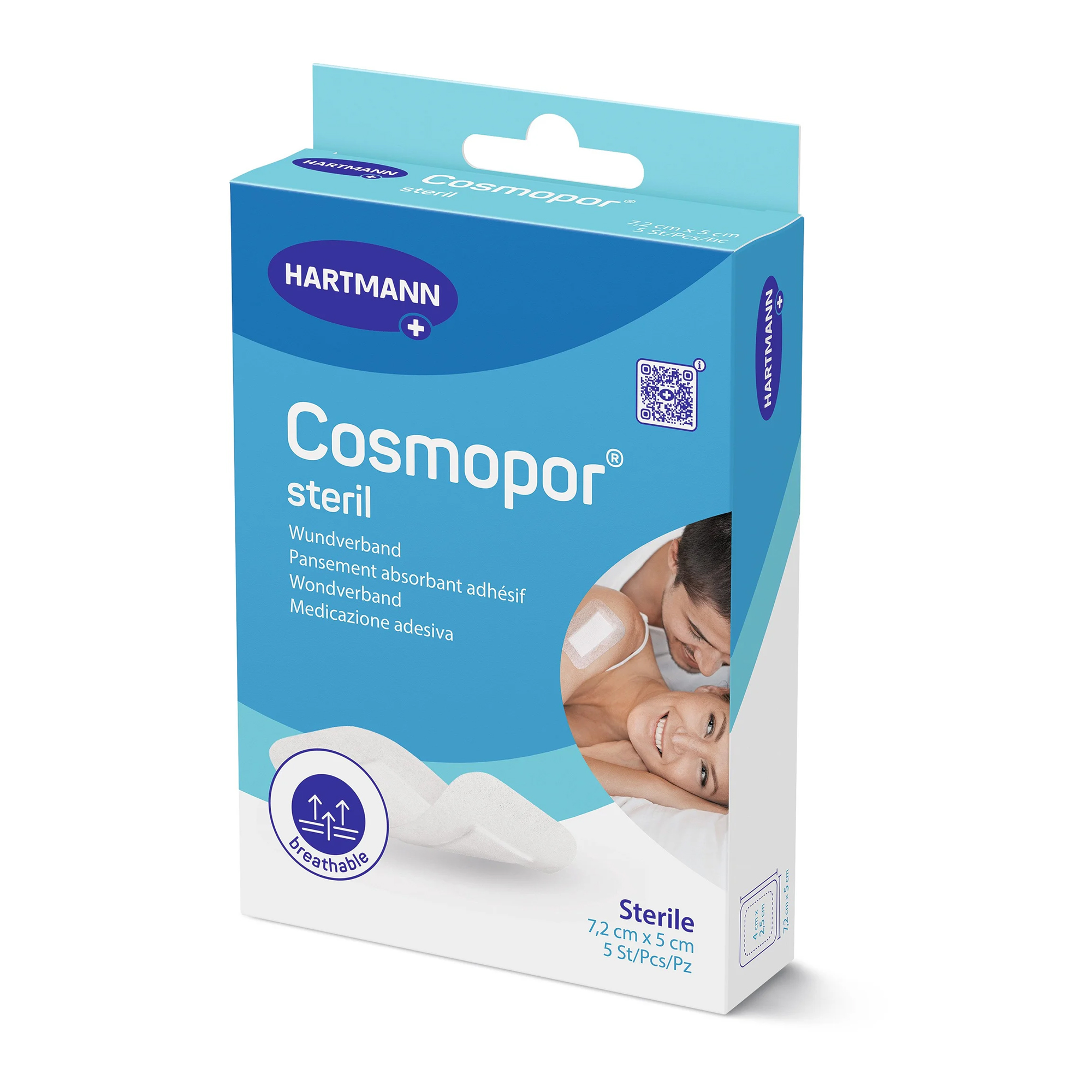 Cosmopor Steril 7,2X5 cm 5 Un