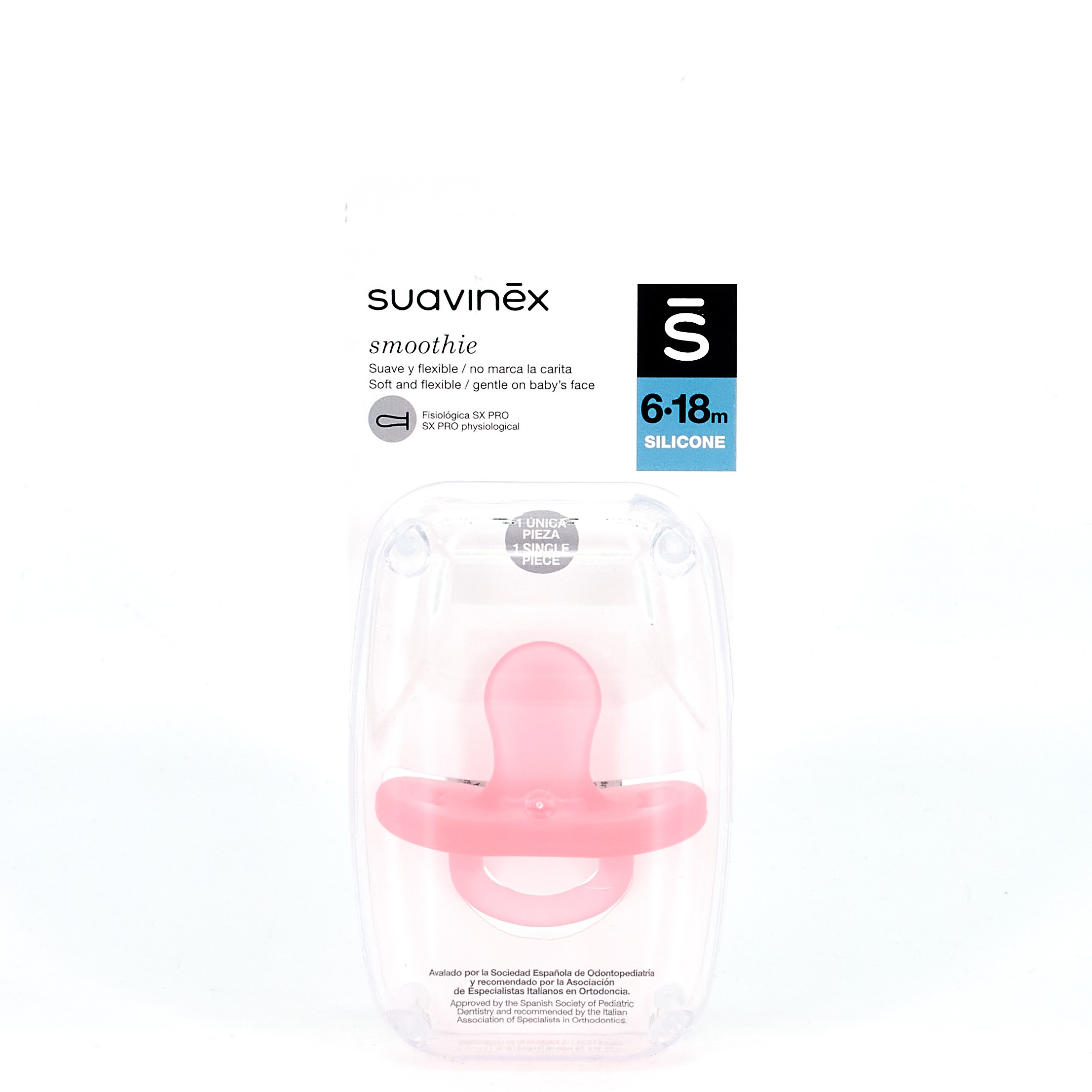 Chupete Silicona Suavinex Todosilicona + 6 Meses 1 Unidad