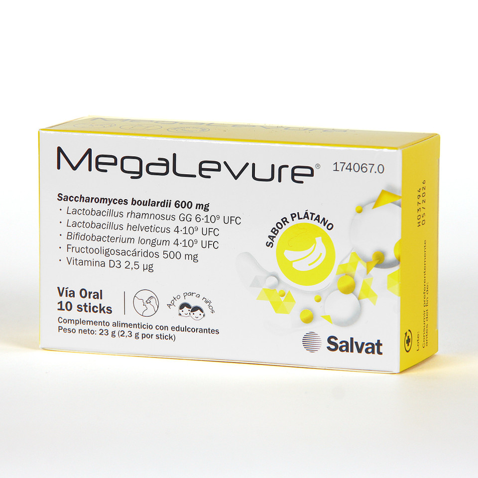 Megalevure 10 Sticks Sabor Platano