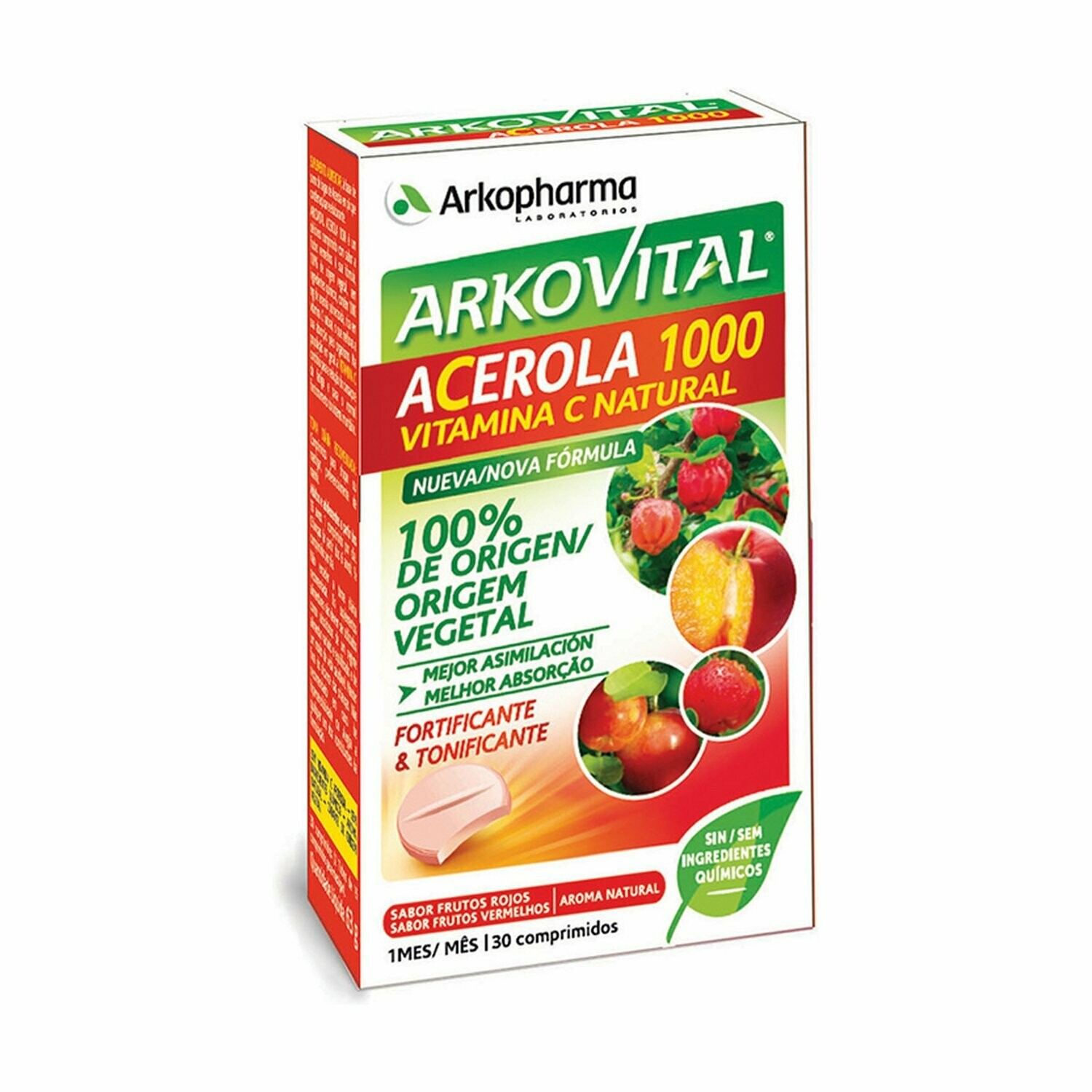 Arkovital Acerola 1000 Vitamina C 30 Comprimidos