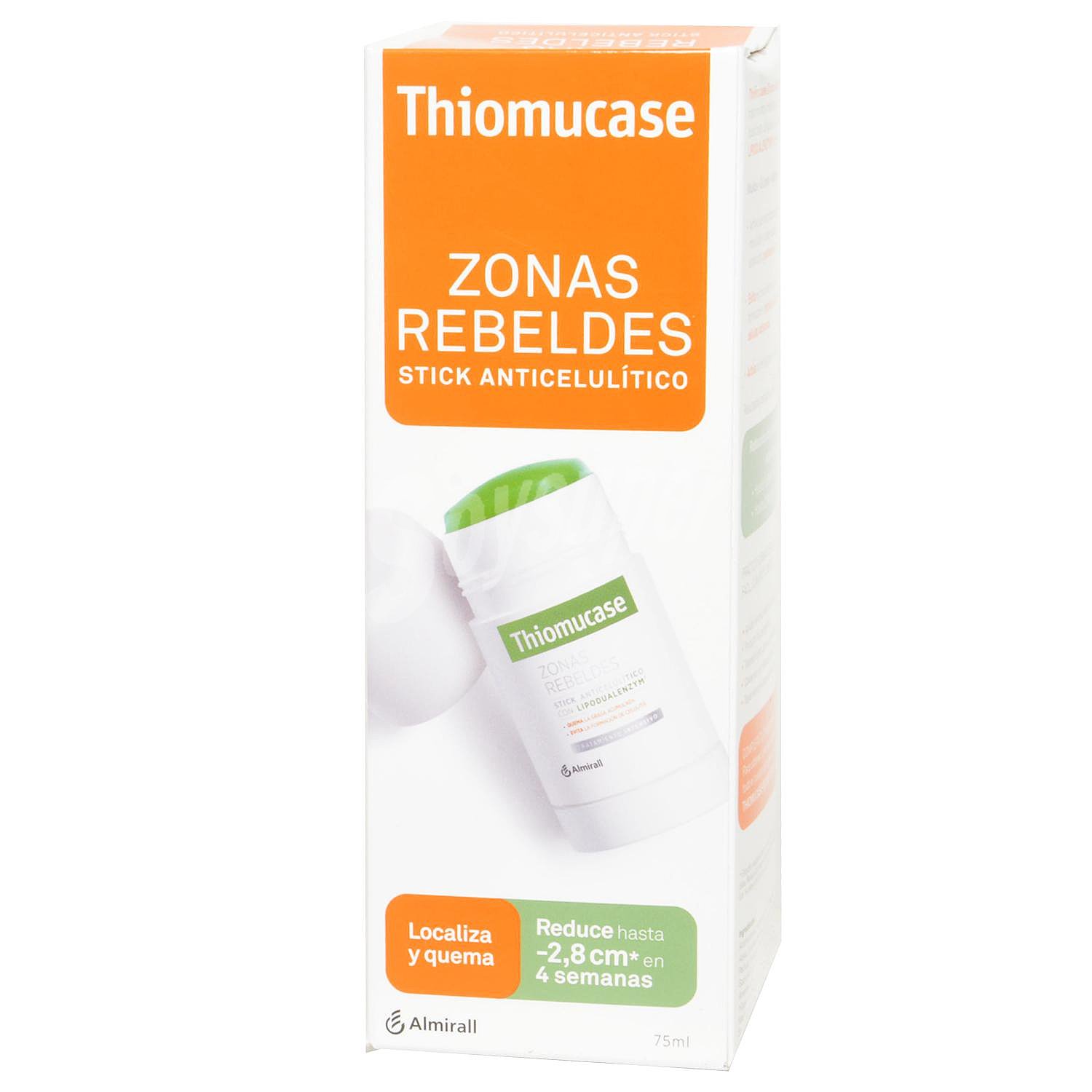 Thiomucase Zonas Rebeldes Anticelulitico Mujer 2 Stick 75 ml Kit