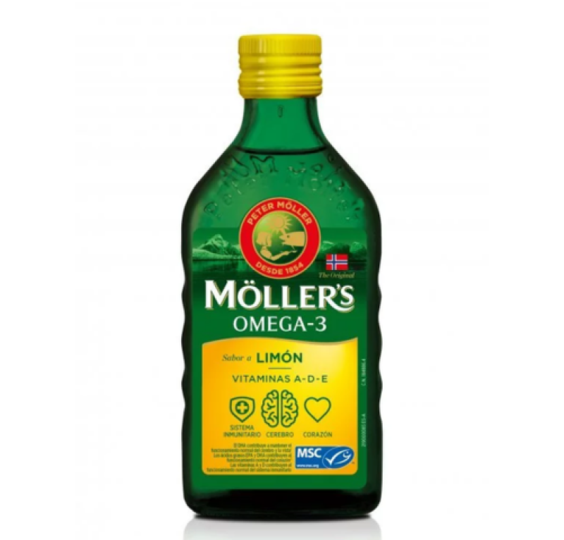 Moller´s Aceite De Higado De Bacalao 250 ml Sabor Limon