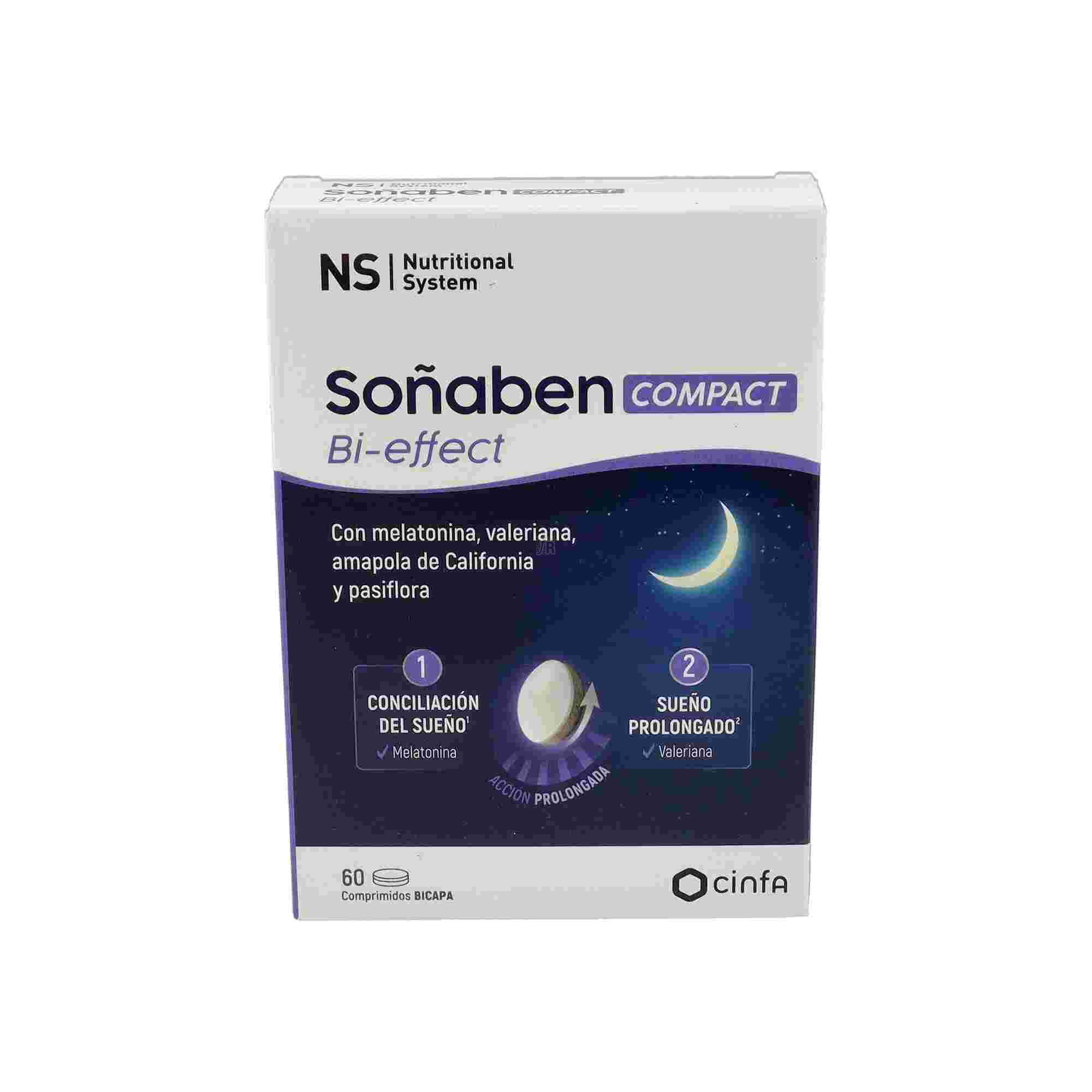 Ns Soñaben Bi-Effect 1,85 mg Melatonina 15 Comprimidos