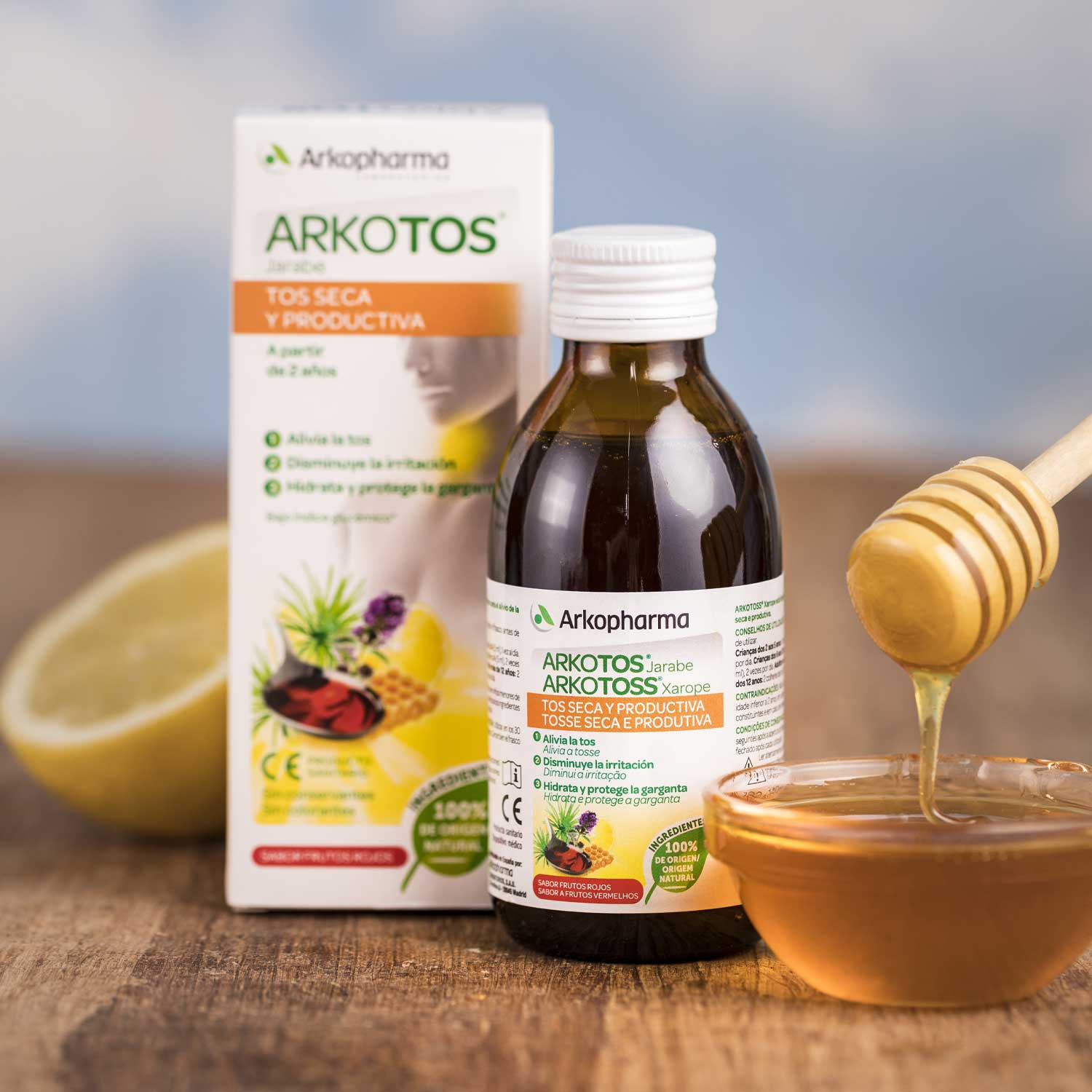 Arkotos Tos Seca Y Productiva 1 Envase 140 ml Sabor Frutos Rojos