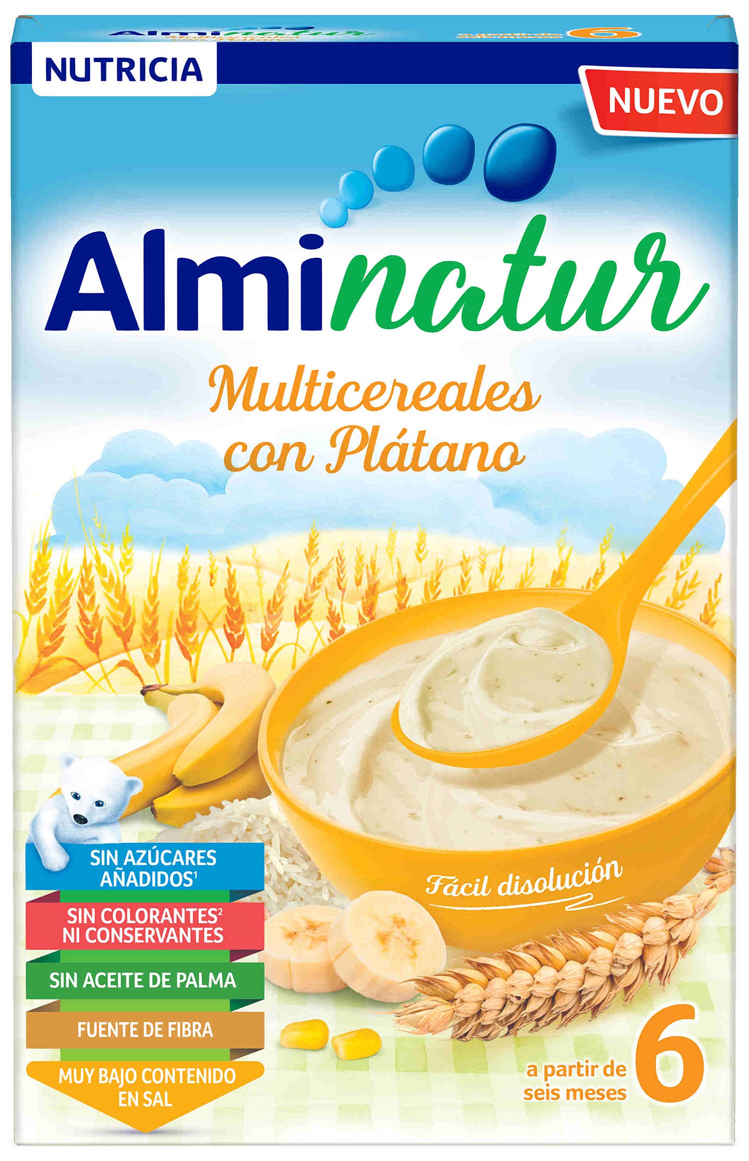 Alminatur Multicereales Con Platano 250 g