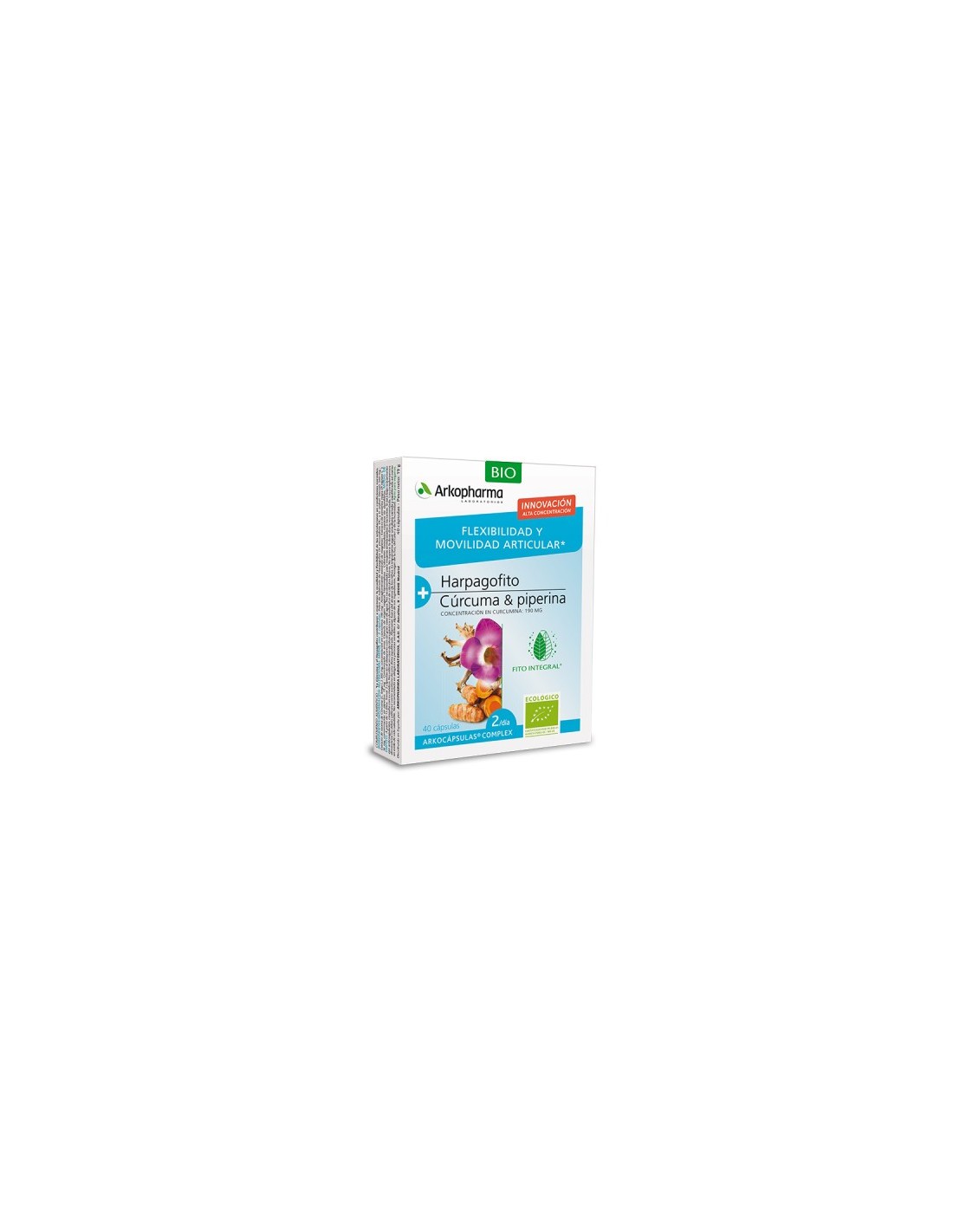 Arkopharma Harpagofito Y Curcuma Arkocapsulas Co 40 Capsulas