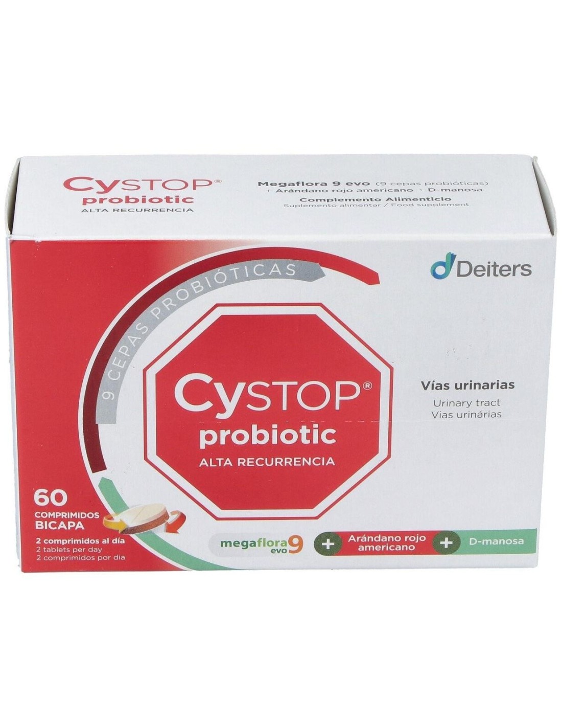 Cystop Probiotic Alta Recurrencia 60 Comprimidos Bicapa