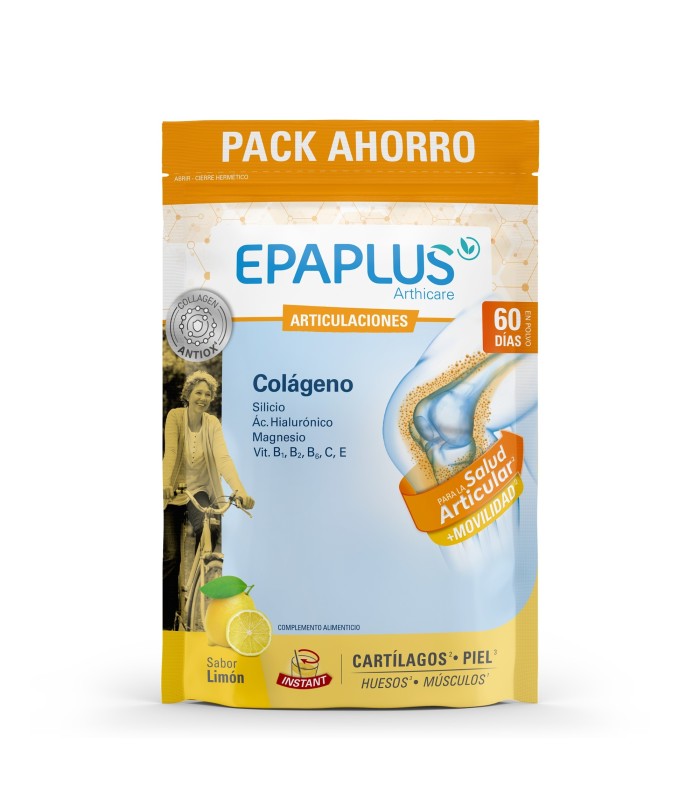 Epaplus Articulaciones Colageno Pack Ahorro Sabor Limon 663 Gr