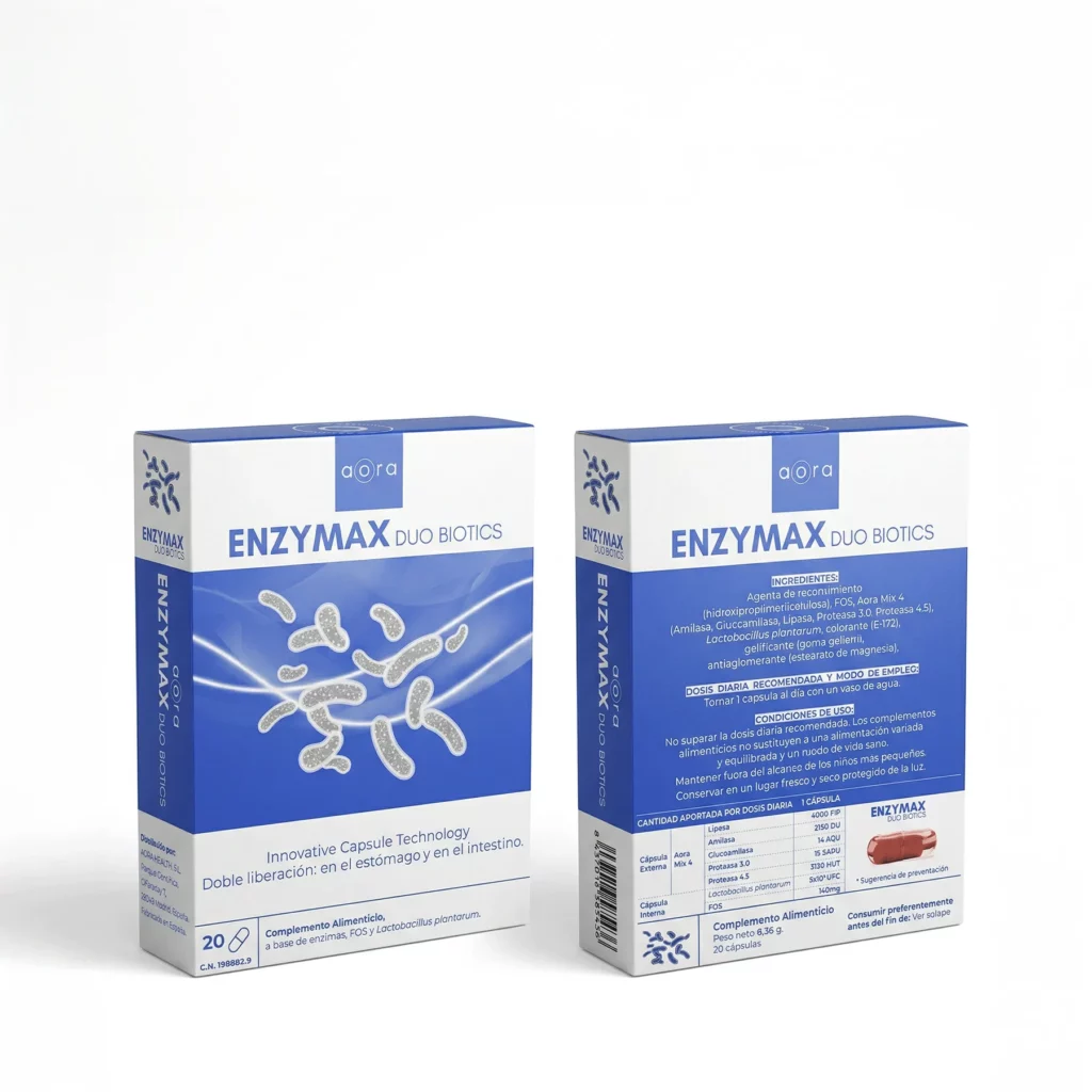 ENZYMAX DUO BIOTICS 20 CAPSULAS