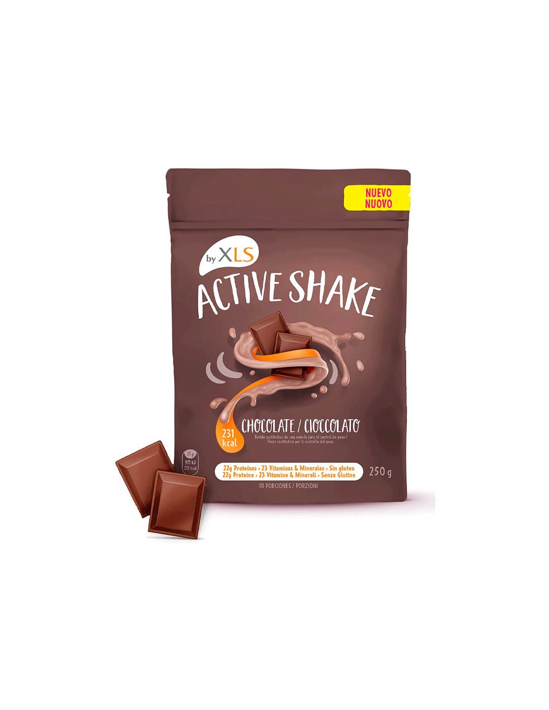 Active Shake By Xls Batido Sustitutivo Polvo 1 Envase 250 g Sabor Chocolate