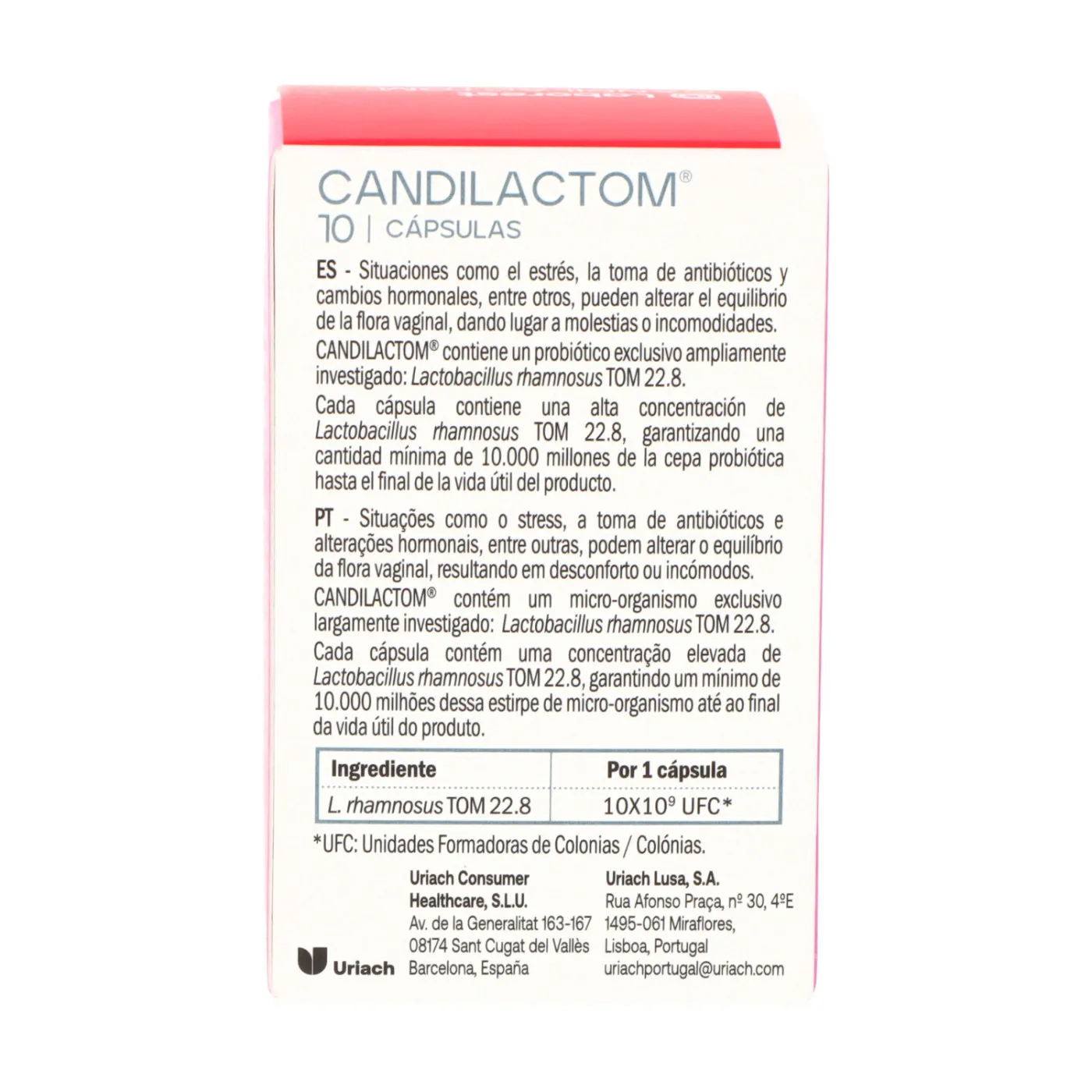 Candilactom 10 Capsulas