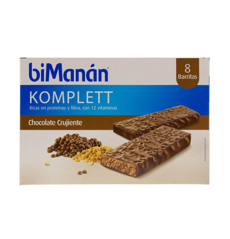 Bimanan Bekomplett 5 Barritas 18 g Sabor Chocolate Con Leche Y Avellanas