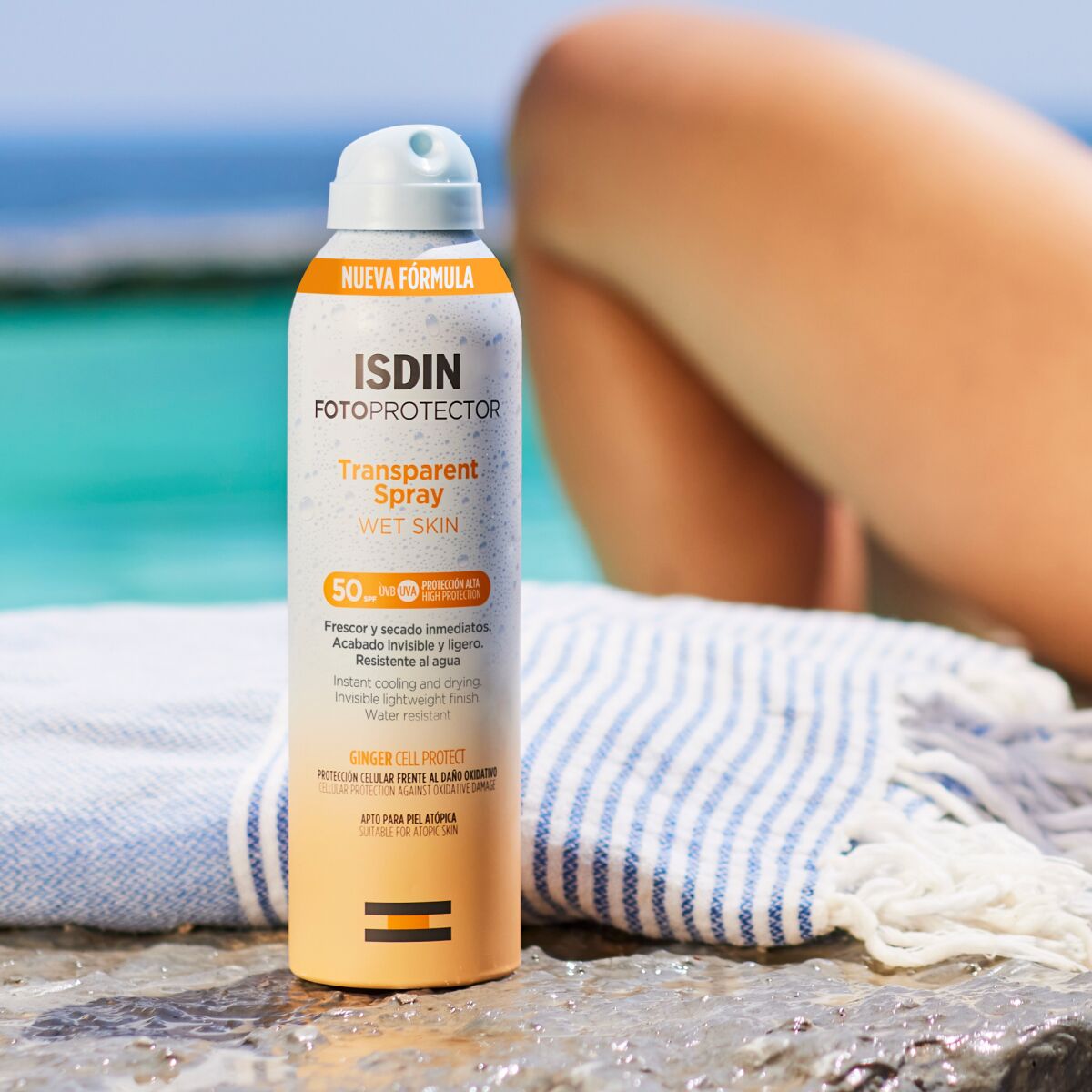 Isdin Fotoprotector Transparent Spray Wet Skin Spf 50 1 Envase 100 ml