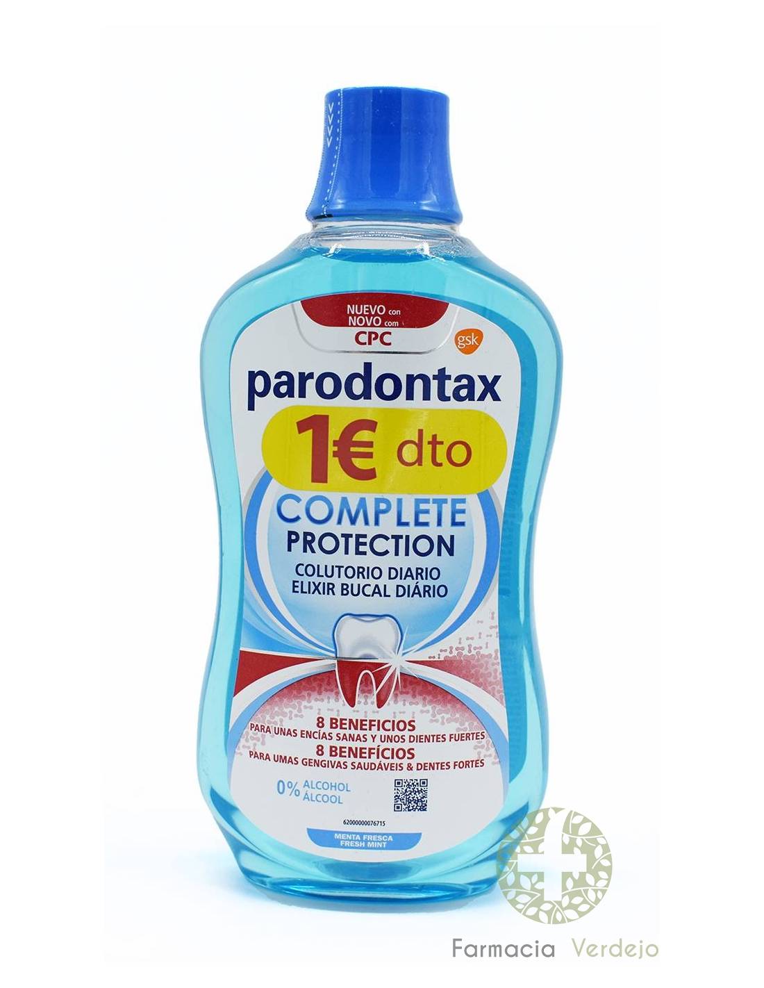 Parodontax Complete Protection Colutorio 1 Envase 500 ml Sabor Menta Fresca