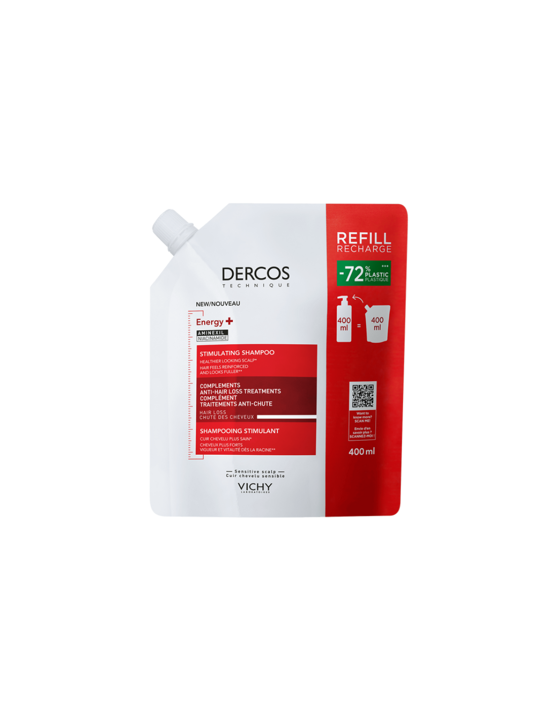 Dercos Champu Estimulante 1 Envase 400 ml Ecopack