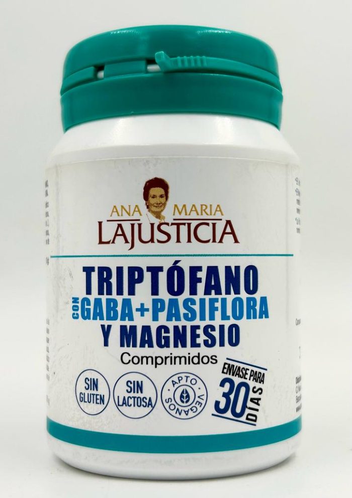 Triptofano Con Gaba + Pasiflora Y Magnesio Ana Maria Lajusticia 60 Comprimidos