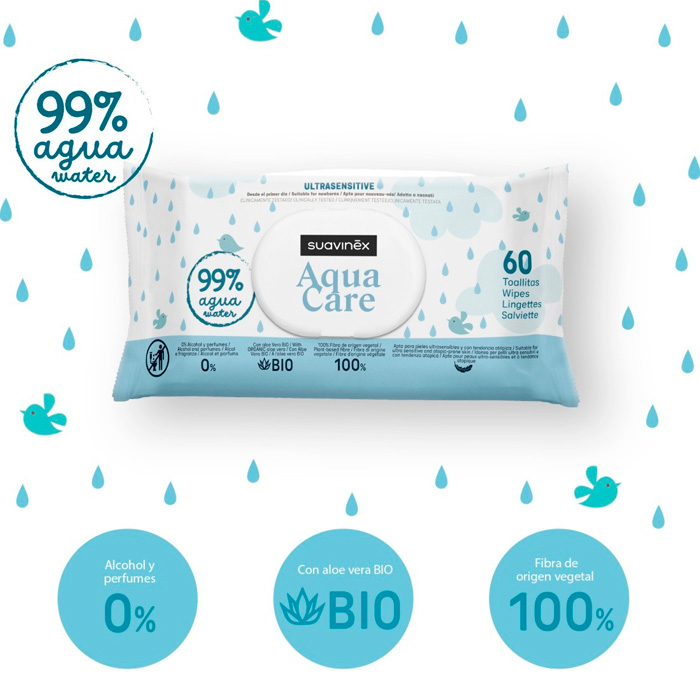 Suavinex Aqua Care 60 Toallitas