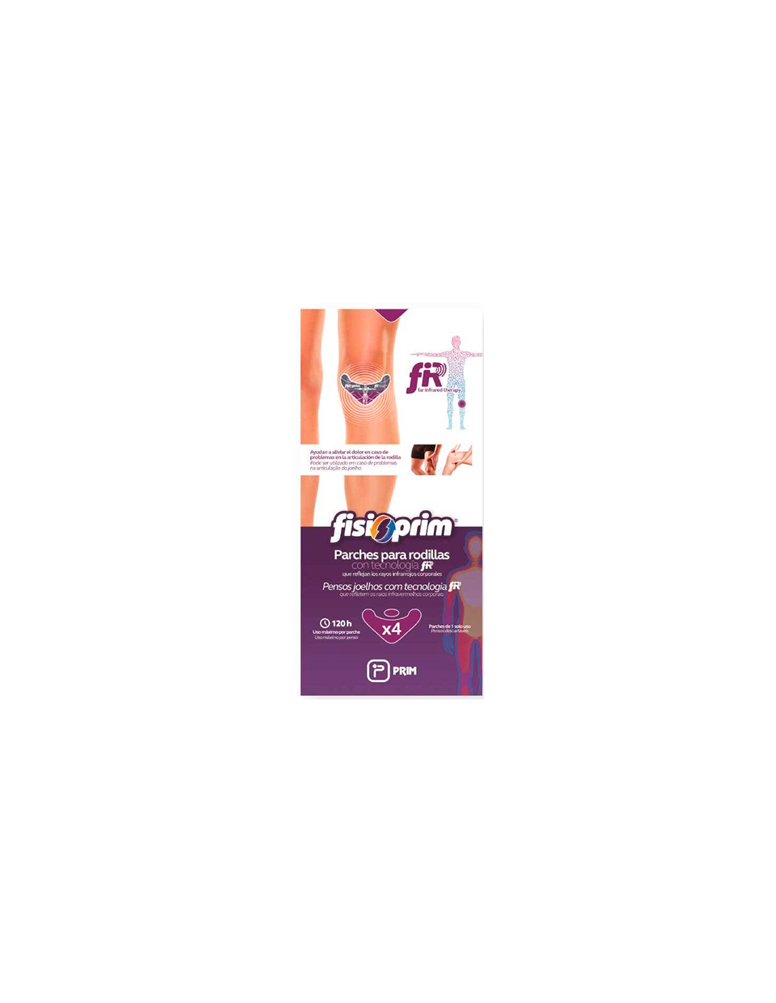Fisioprim Parche Rodilla 4 Parches
