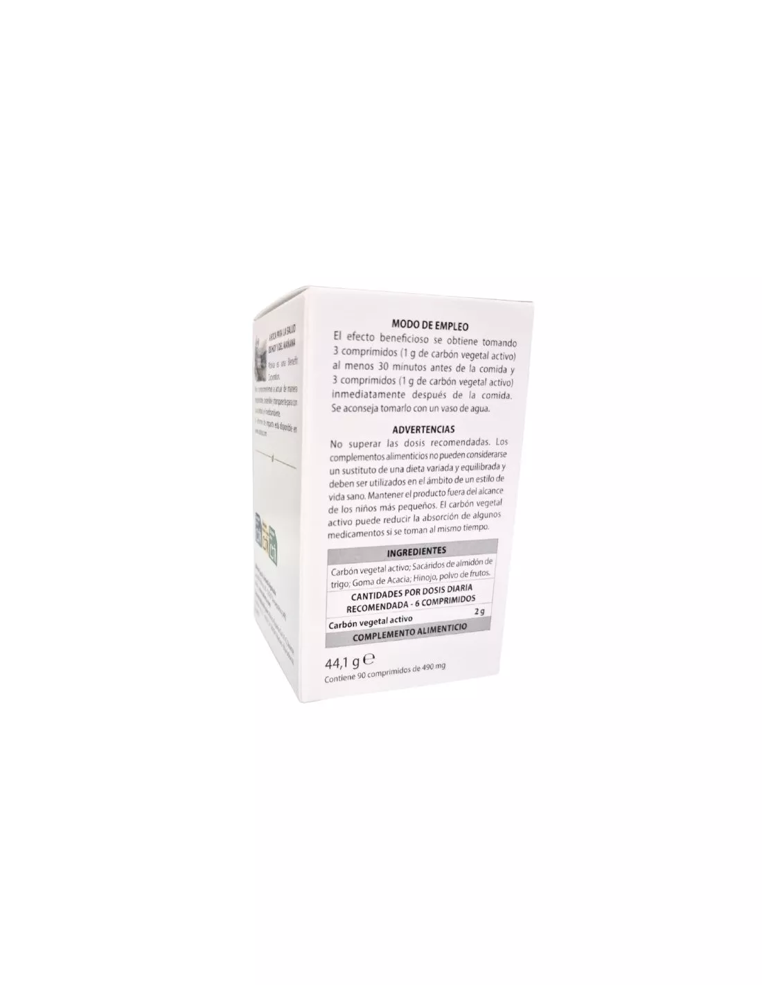 Carbon Vegetal 90 Comprimidos