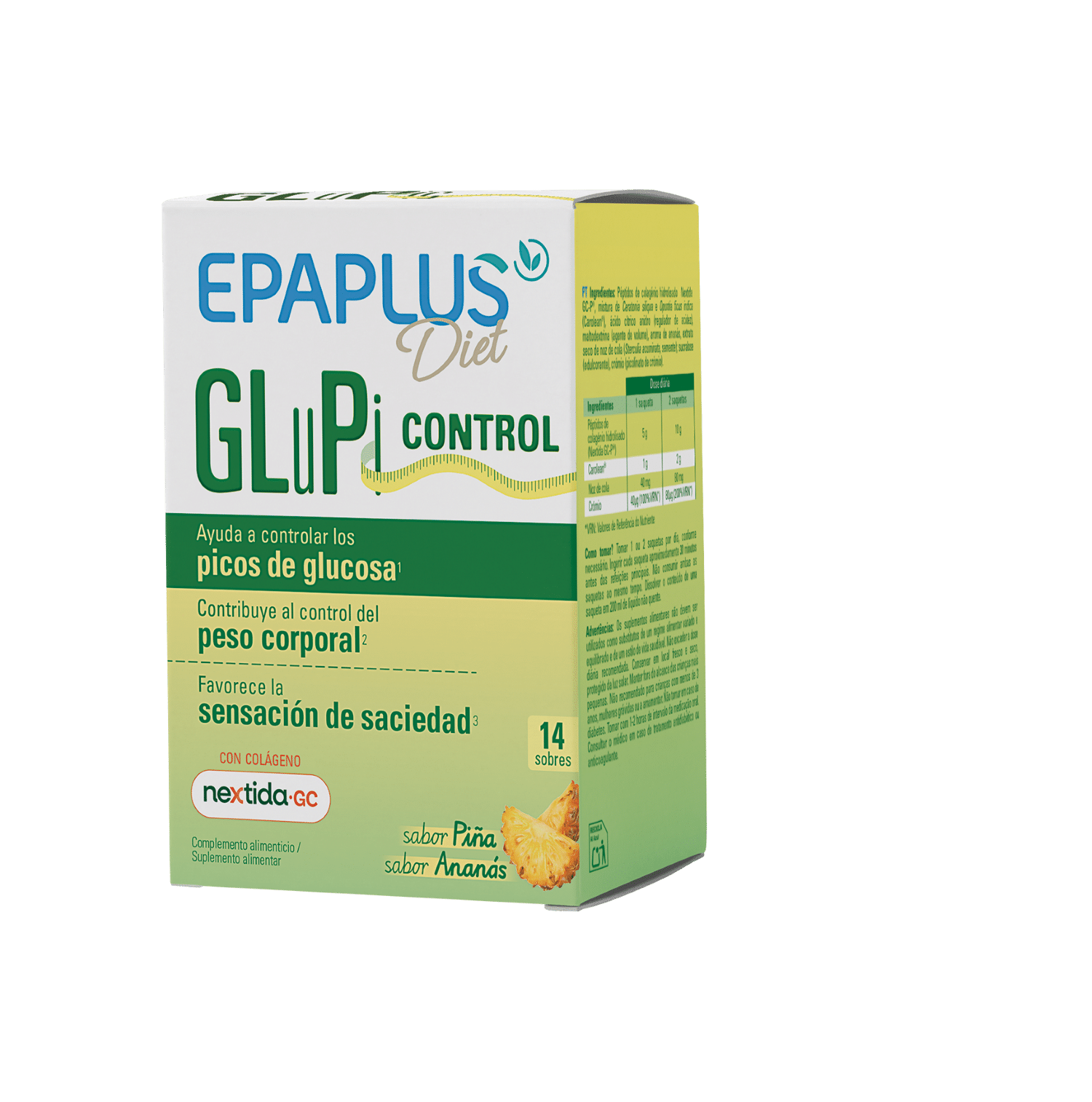 Epaplus Diet Glupi Control 14 Sobres Sabor Piña