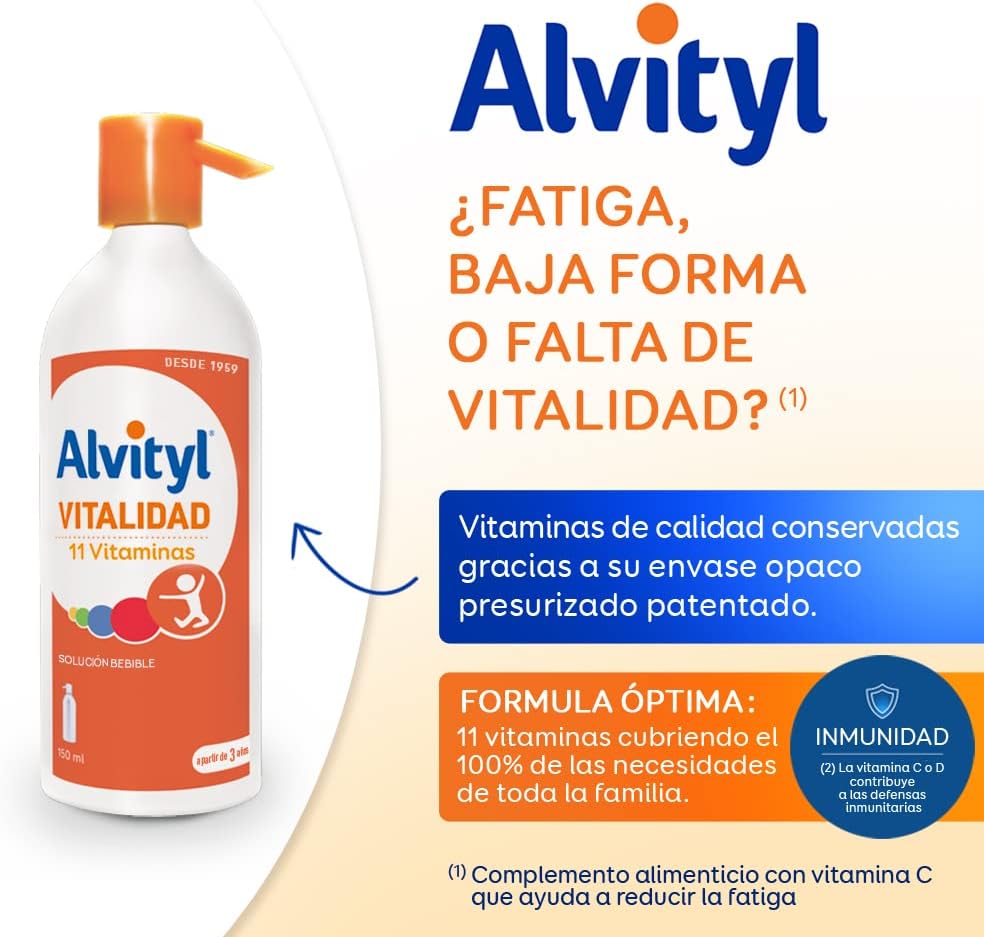 Alvityl Vitalidad Solucion Bebible 1 Frasco 150 ml