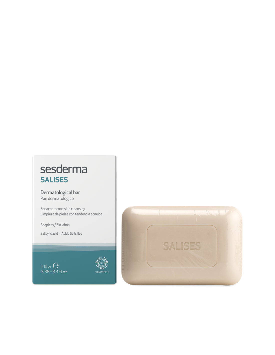 Salises Pan Dermatologico Sin Jabon 1 Envase 100 g