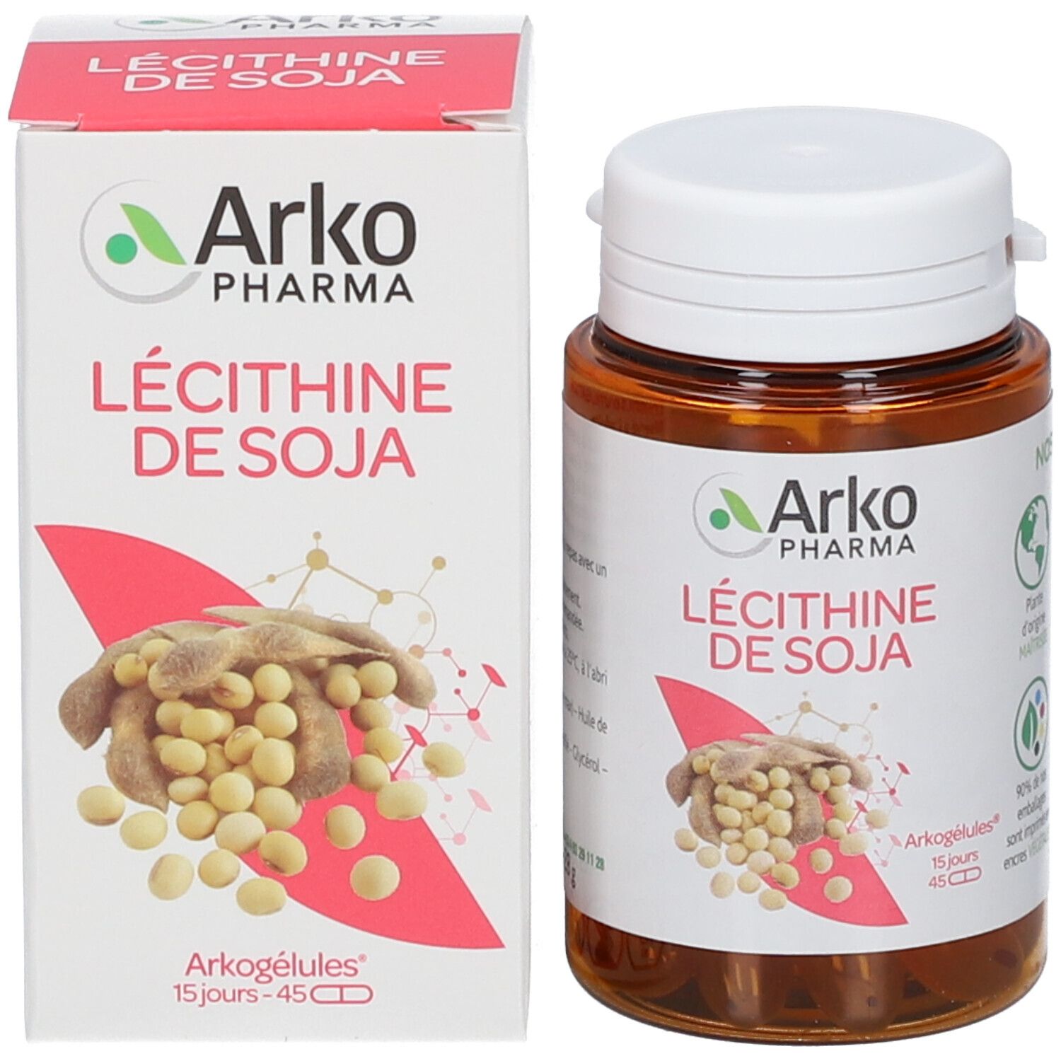 Lecitina De Soja Arkopharma 400 mg 100 Capsulas