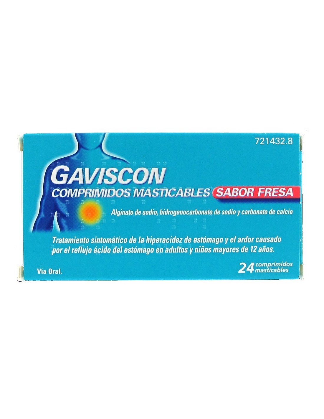 Gaviscon 24 Comprimidos Masticables (Sabor Fresa)