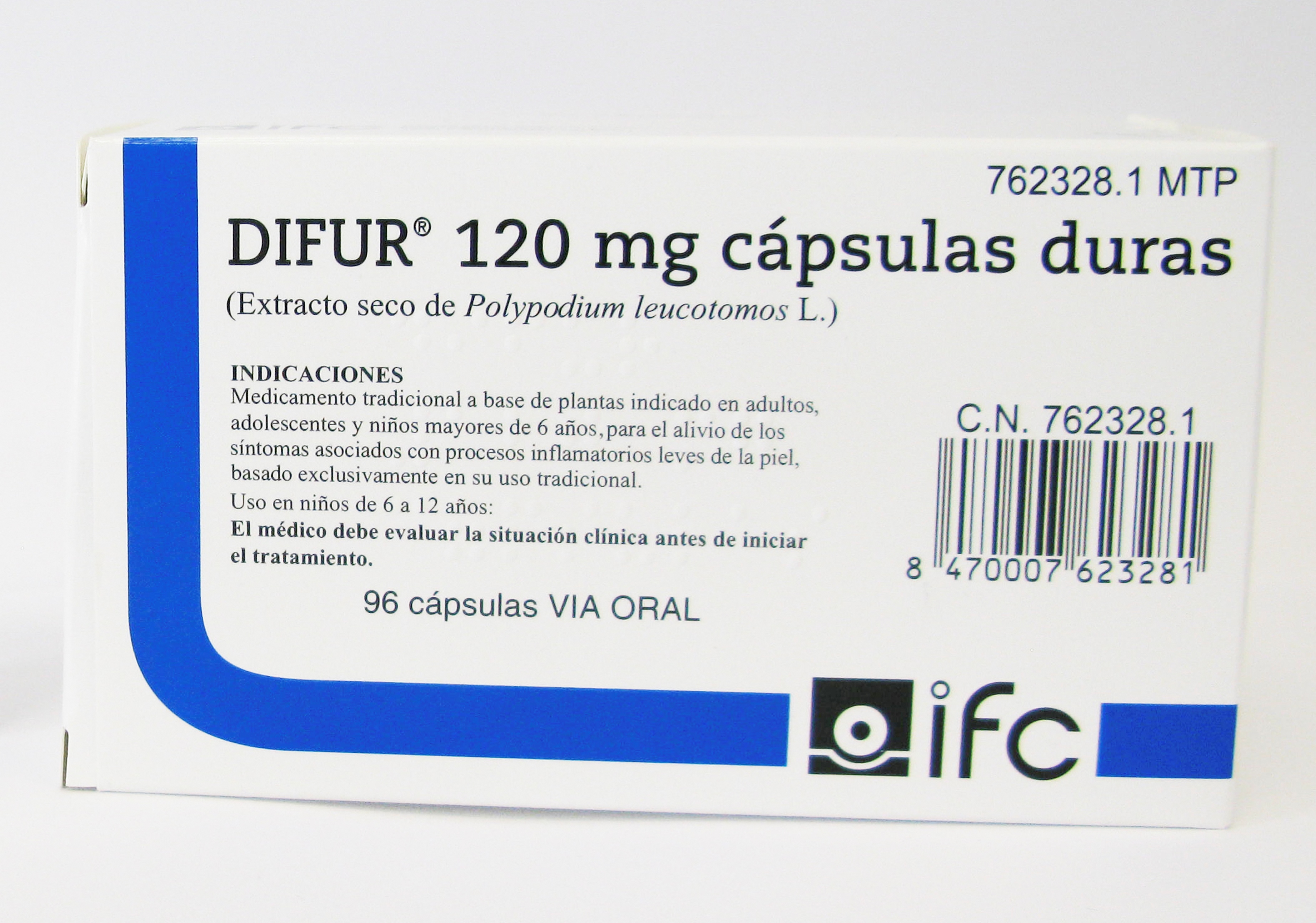 DIFUR 120 MG 96 CAPSULAS