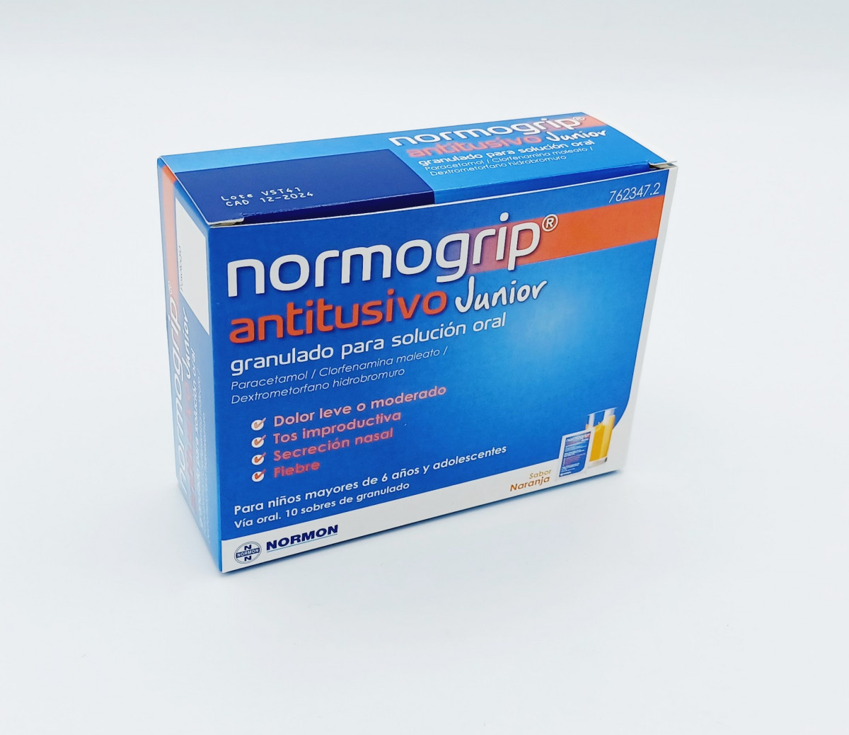 Normogrip Antitusivo Junior 10 Sobres Granulado Para Solucion Oral