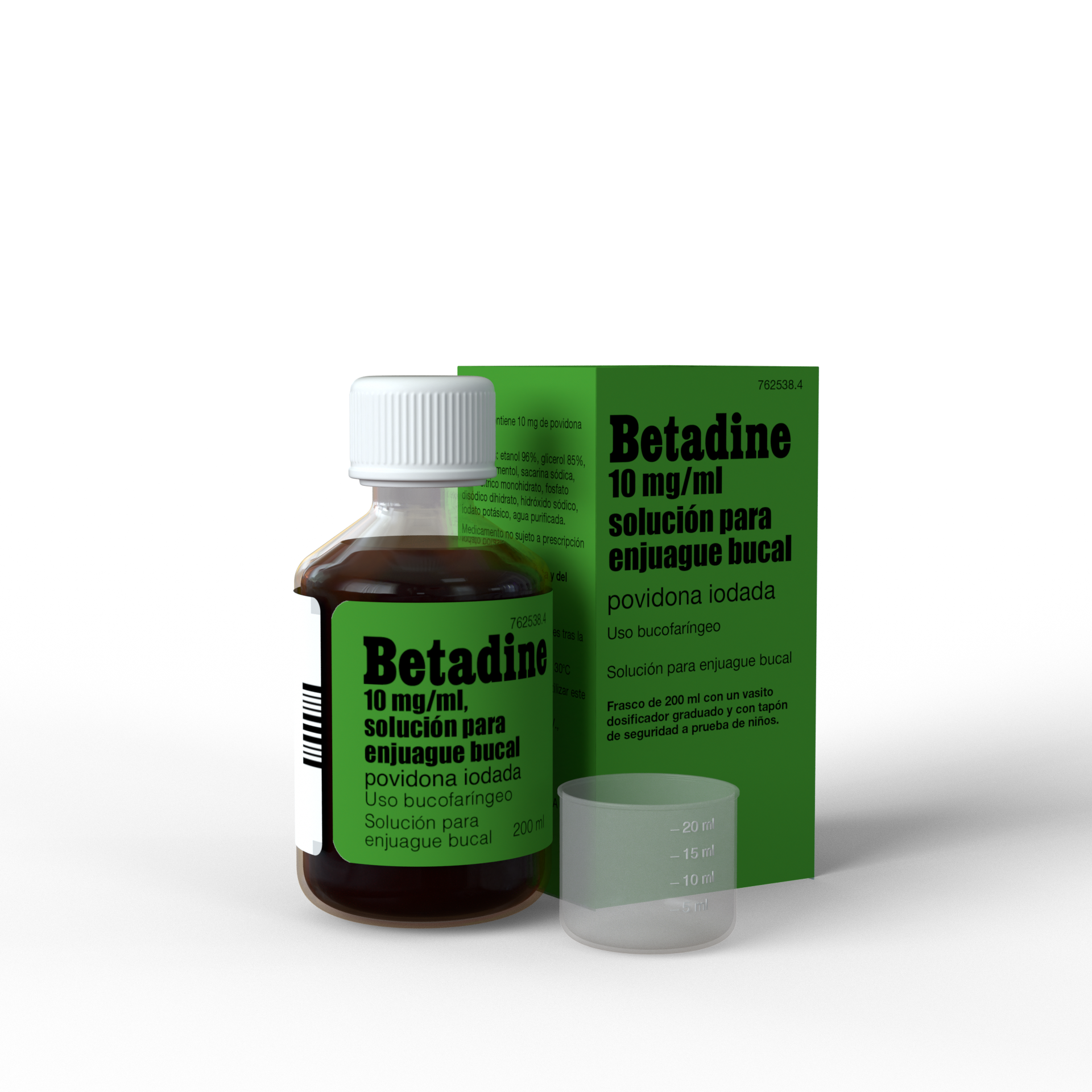Betadine Bucal 10 mg/ml Solucion Bucal Para Enjuague 1 Frasco 200 ml