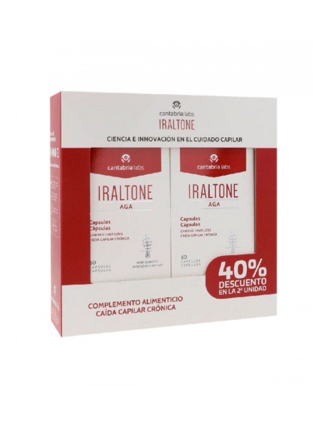 Iraltone Aga Pack Duplo 60 caps
